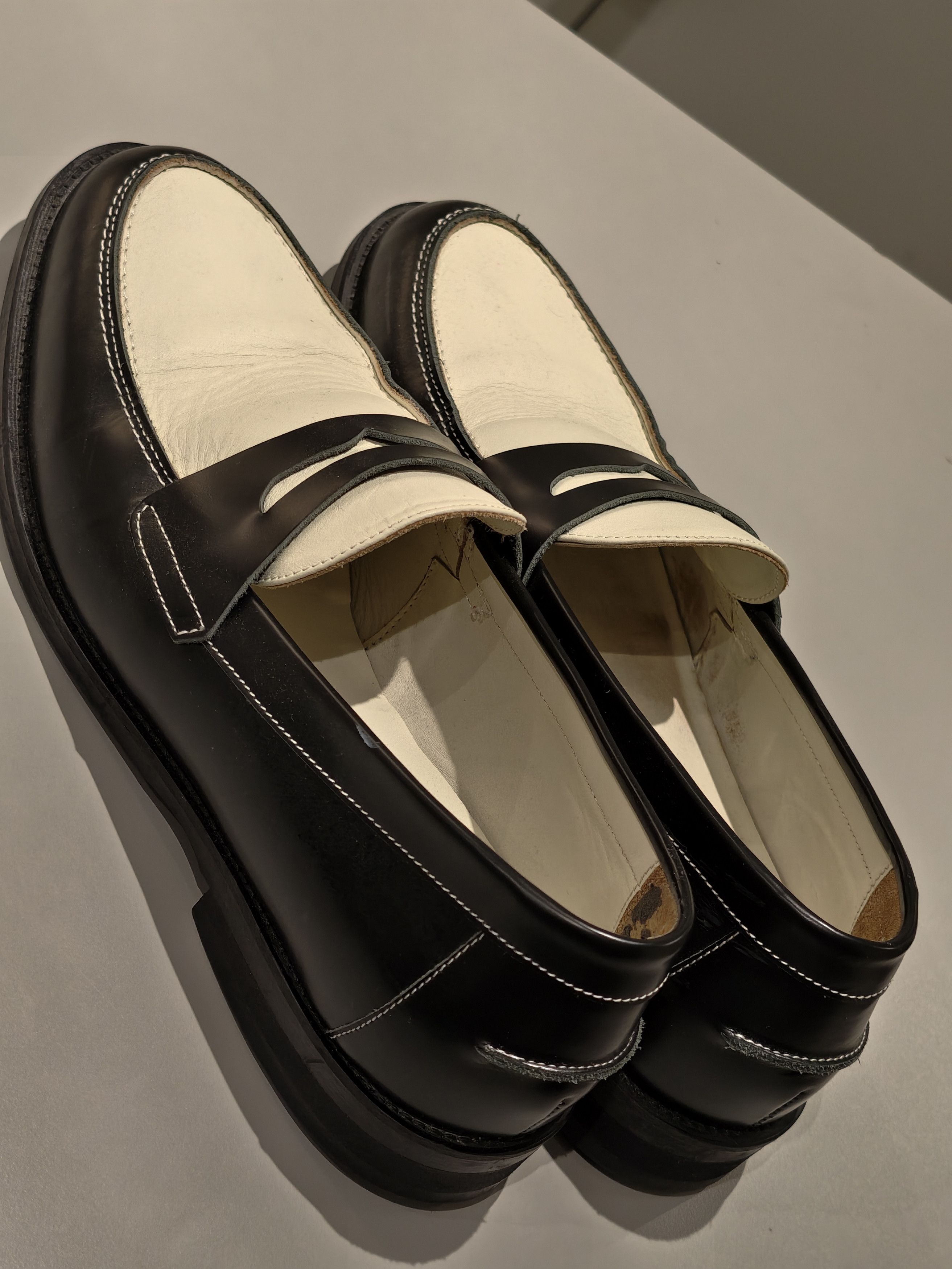 DUKE + DEXTER DUKE + DEXTER ESQUIRE Black X White Penny Loafer Size US 12.5 / EU 45-46 - 4 Thumbnail
