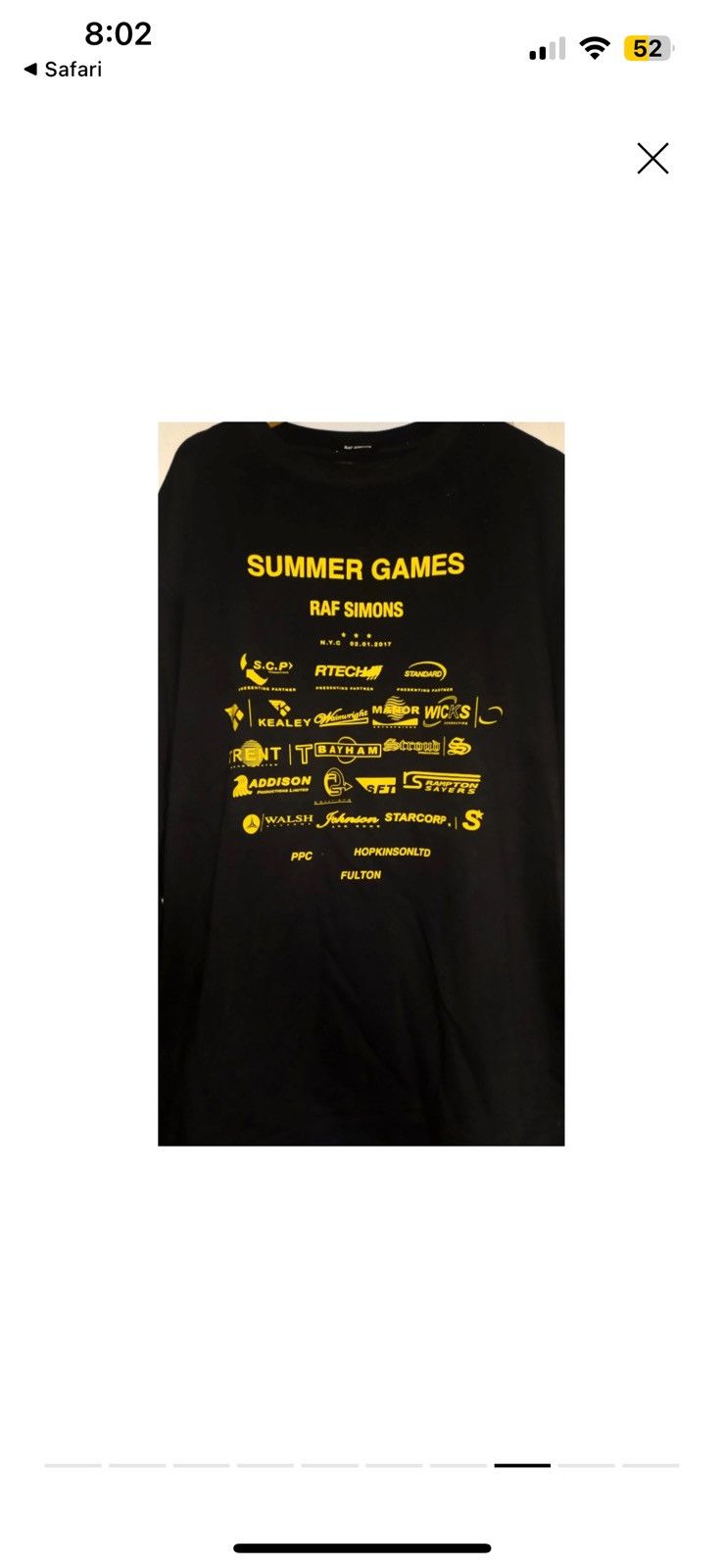 Raf Simons Raf Simons Oversized ‘Summer Games’ Swearshirt Size US S / EU 44-46 / 1 - 4 Thumbnail