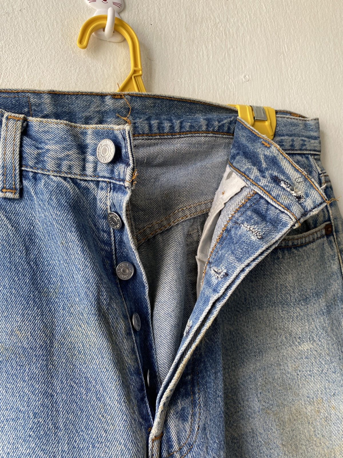 Levi's Vintage 90s Levi’s 501 Rusty Denim Size US 31 - 10 Thumbnail
