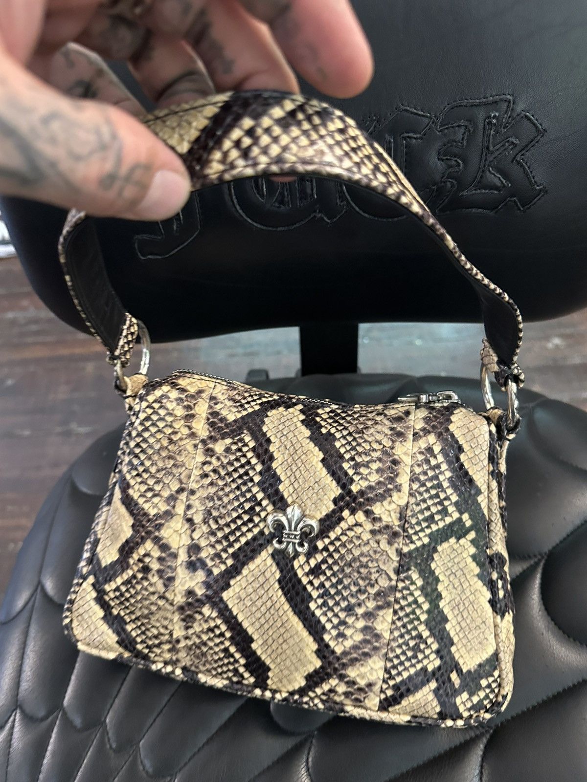 Chrome Hearts Chrome Hearts NEW PYTHON SNAKE SKIN CHICKEN NUGGET BAG !! Size ONE SIZE - 14 Thumbnail