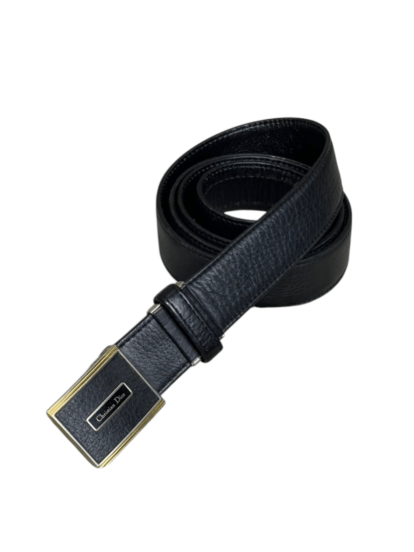 Christian Dior Monsieur Christian Dior Black Leather Belts Size ONE SIZE - 1 Thumbnail