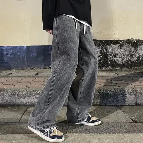 image of Vintage Student Casual Pants in Light Gray, Men's (Size 32)