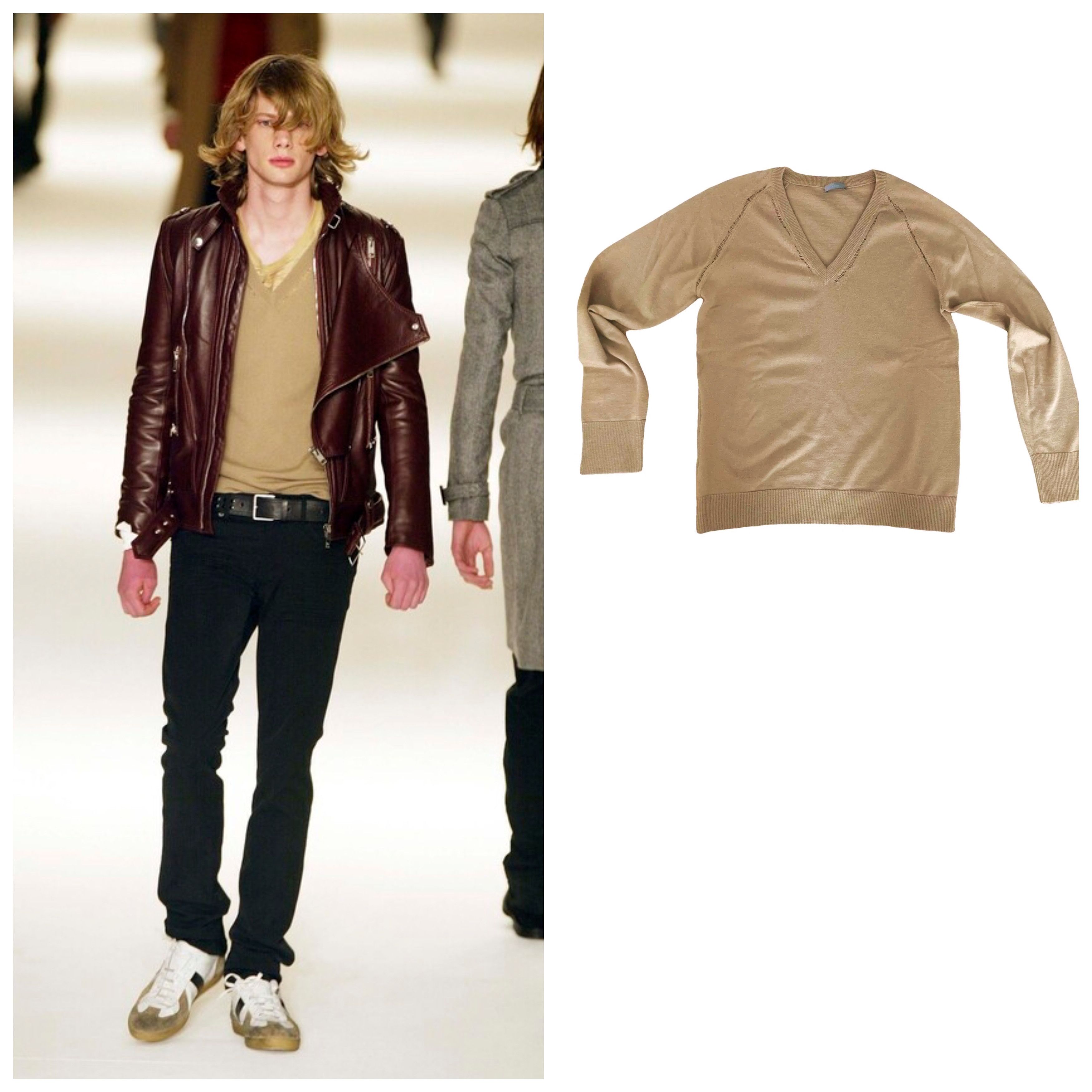 Dior × Hedi Slimane Dior Homme Hedi Slimane AW07 'Navigate' wool