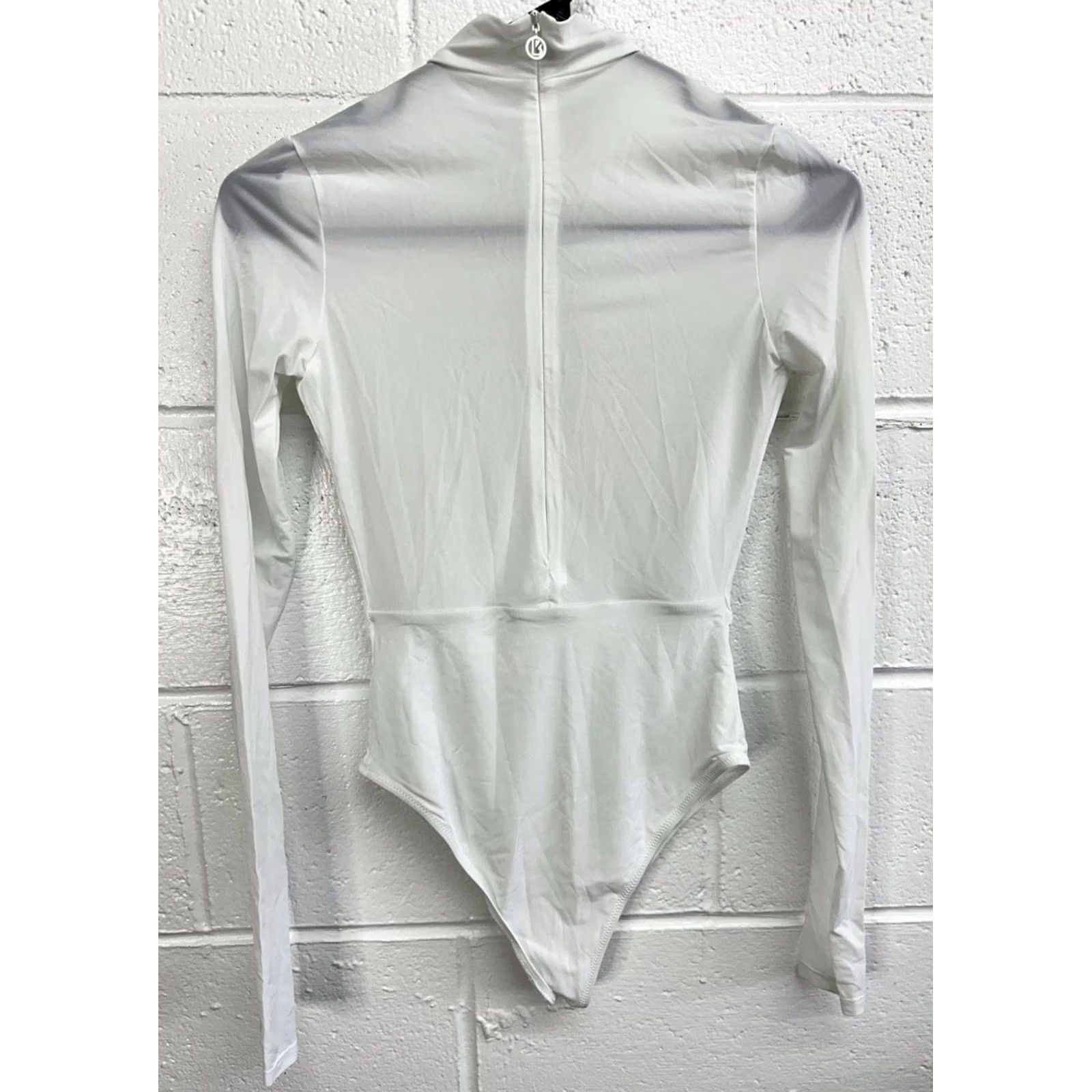 Vintage Buff Bunny Skullpture Skeleton Long Sleeve Bodysuit White Women’s XS T-Shirt Women Size XS / US 0-2 / IT 36-38 - 4 Thumbnail