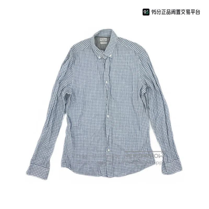 Brunello Cucinelli Brunello Cucinelli Men's Blue Check Long. Size US M / EU 48-50 / 2 - 4 Thumbnail