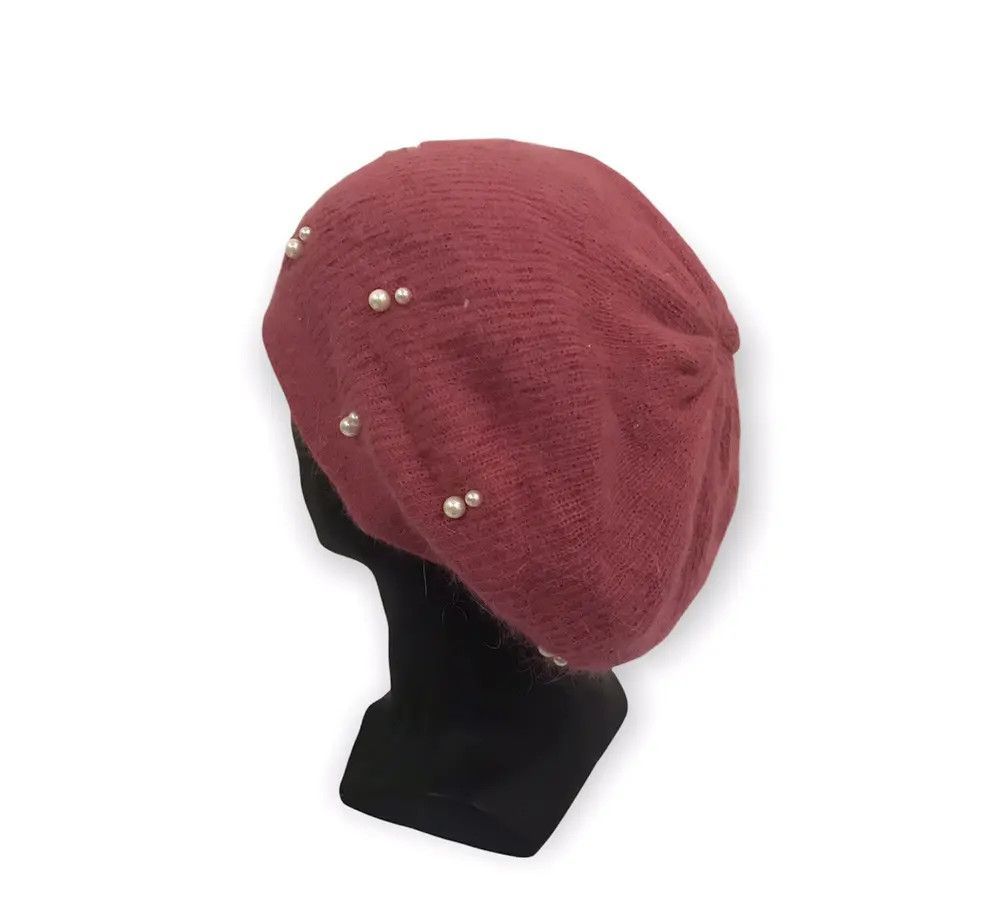 Japanese Brand Dazzlin Plain Beanie Hat Size ONE SIZE - 3 Thumbnail