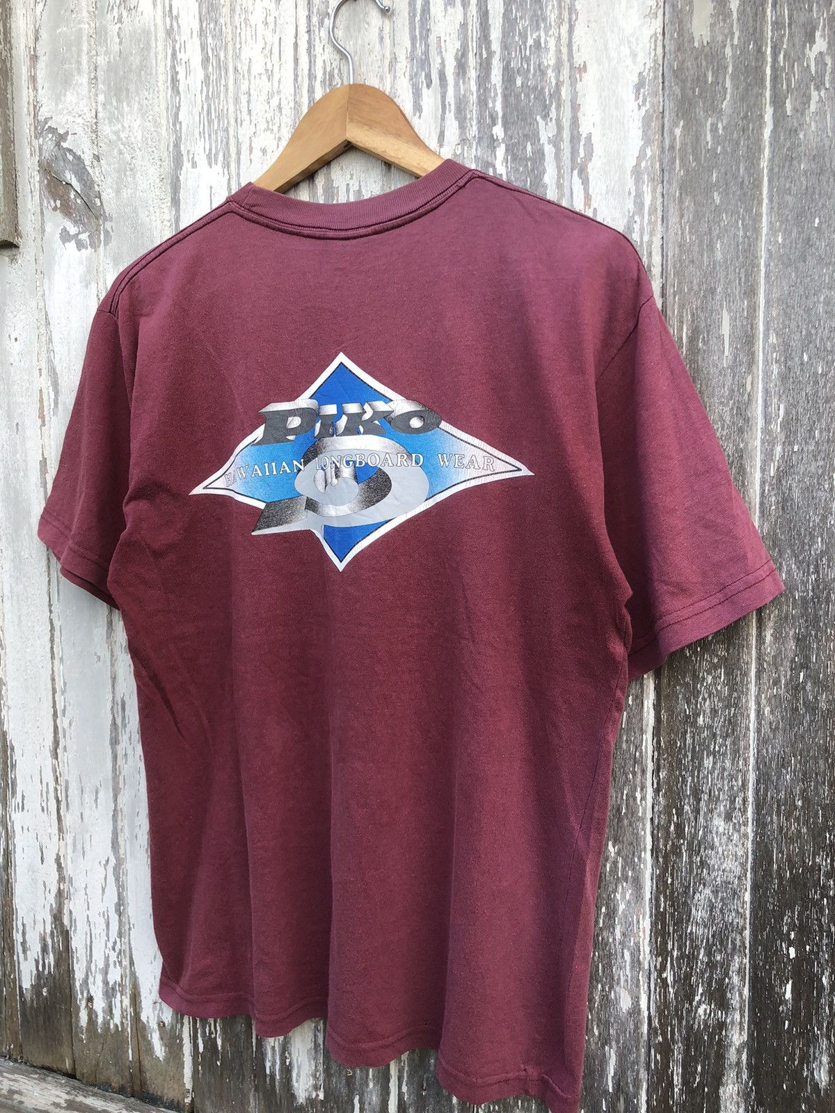 Quiksilver 🔥Vintage🔥Sunfaded Piko Surfwear Big Logo Tee Size US M / EU 48-50 / 2 - 4 Thumbnail