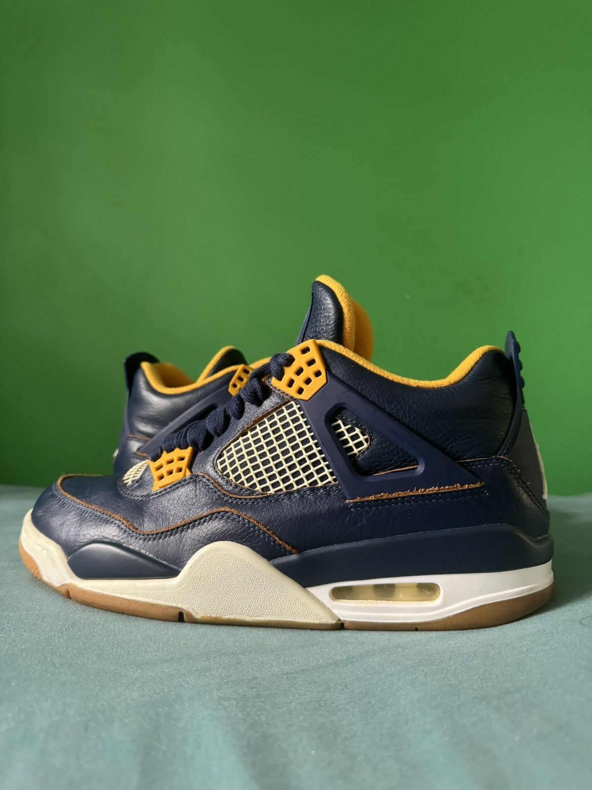image of Nike Air Jordan 4 Dunk From Above 2016 Shoes in Blue, Men's (Size 10)