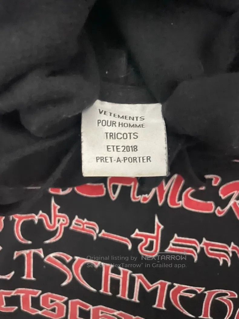 Vetements Vetements Sanskrit Sweatshirt Size US S / EU 44-46 / 1 - 3 Thumbnail