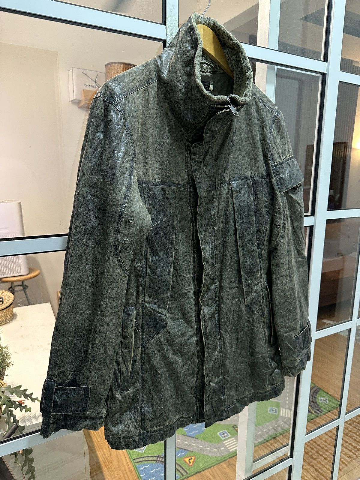L7 Real Hip L7 Real Hip Japan Waxed Coat Zipper Jacket Size US L / EU 52-54 / 3 - 10 Thumbnail