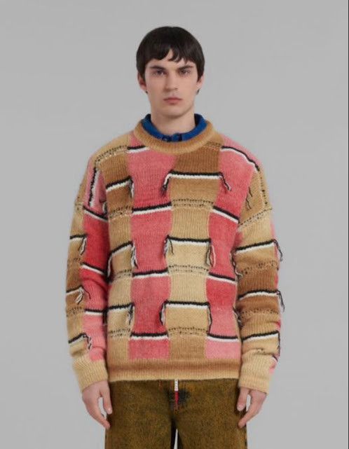 Marni o1w1db10824 Roundneck Sweater in Multicolor Size US M / EU 48-50 / 2 - 2 Thumbnail