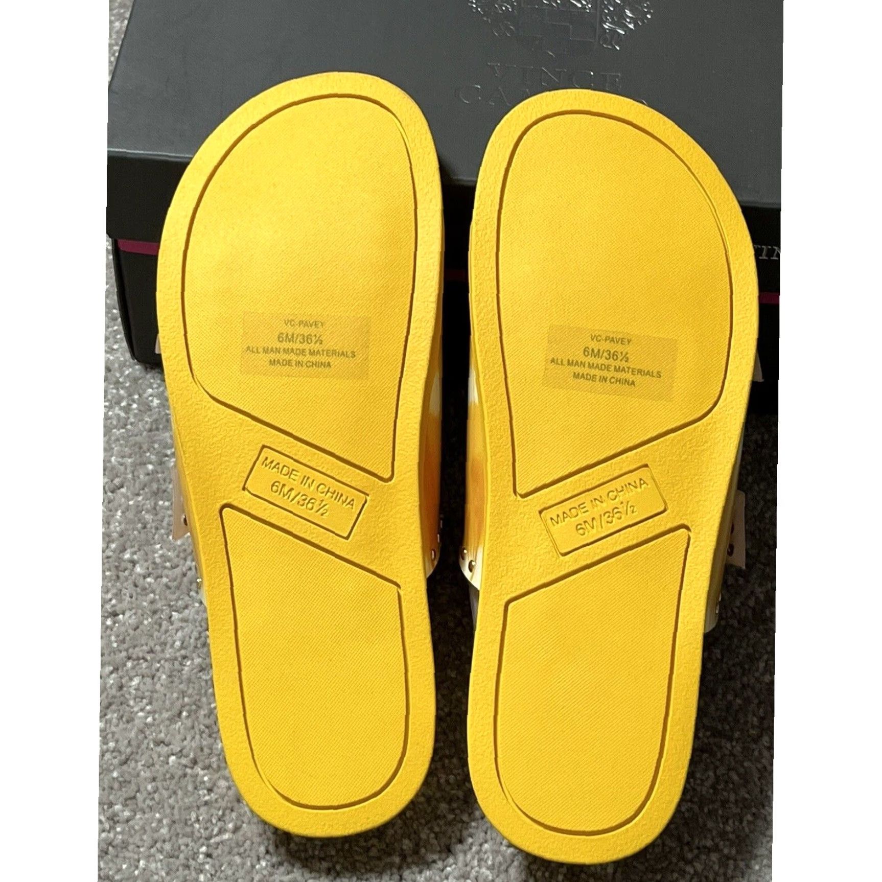 Vince Camuto Vince Camuto Platform Slide Sandals Sz 6 Tie Dye Studded Edgy Y2K Womens Slide Shoe Yellow - Women - 6 - Tie Dye - Sandal Size US 6 / IT 36 - 7 Thumbnail