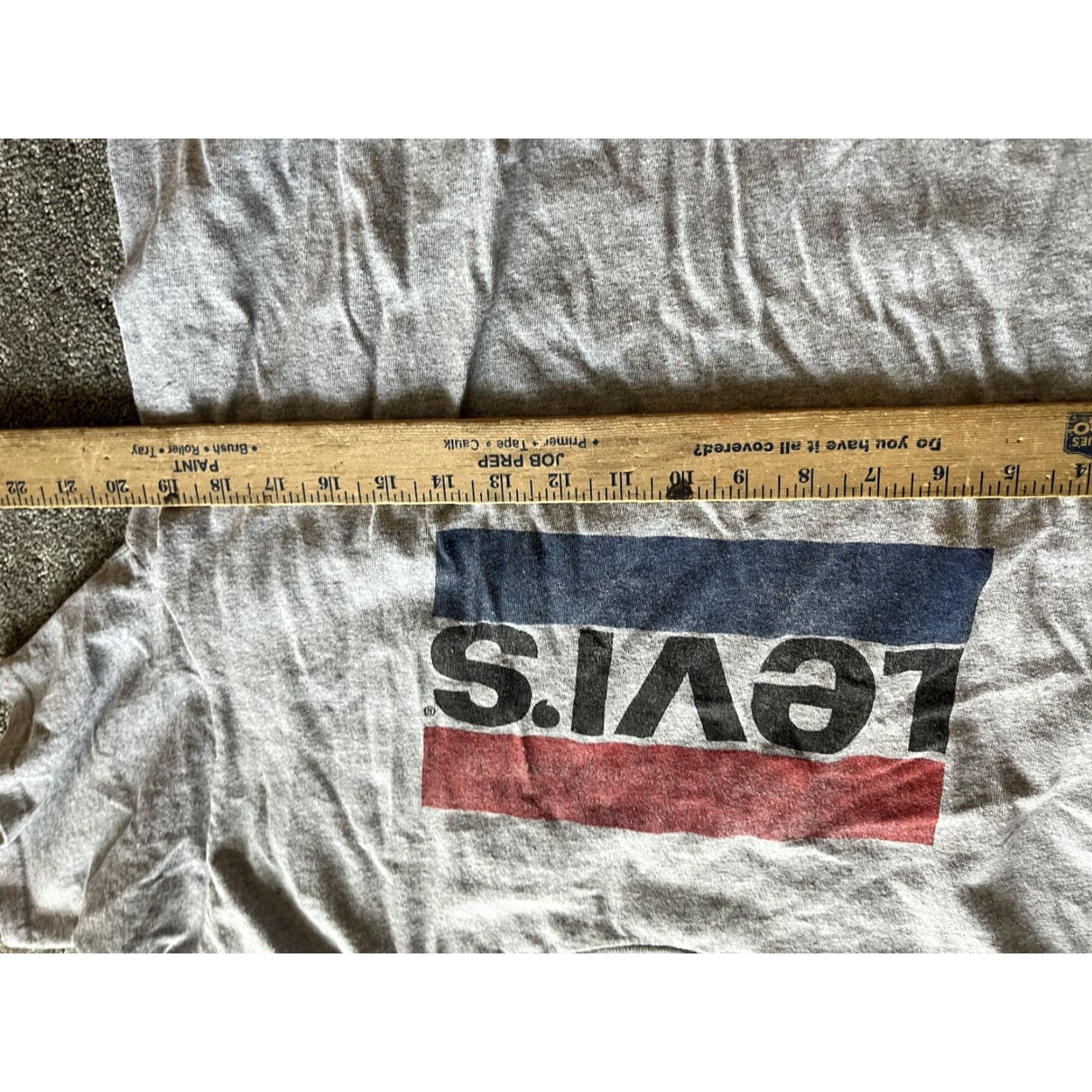 Levi's Levi's T-Shirt Adult Large Gray Big Logo Crew Neck Short Sleeve 90s Classic Mens Size US L / EU 52-54 / 3 - 5 Thumbnail