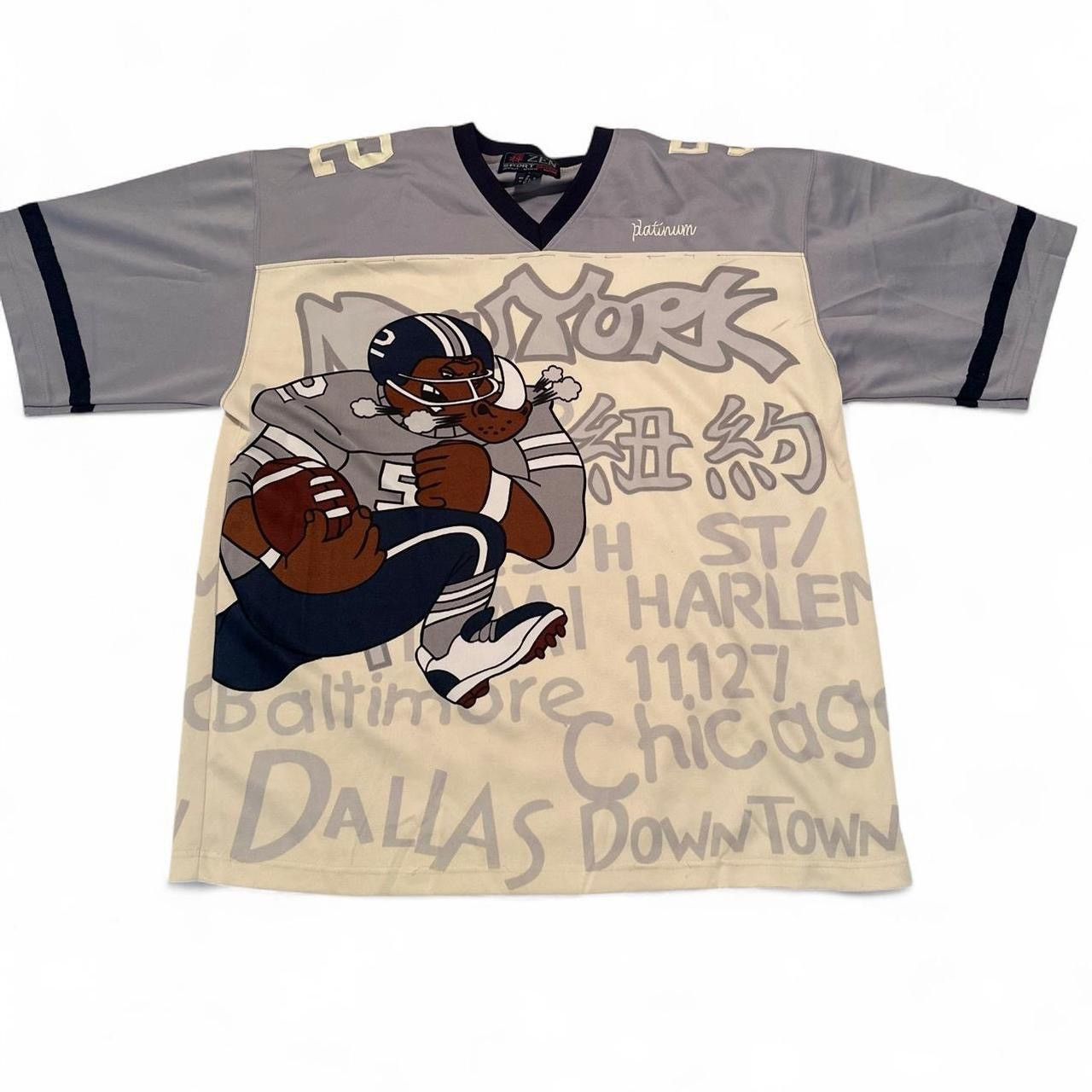 Other Zen Sport Platinum Graphic Football Jersey Size US XL / EU 56 / 4 - 1 Thumbnail