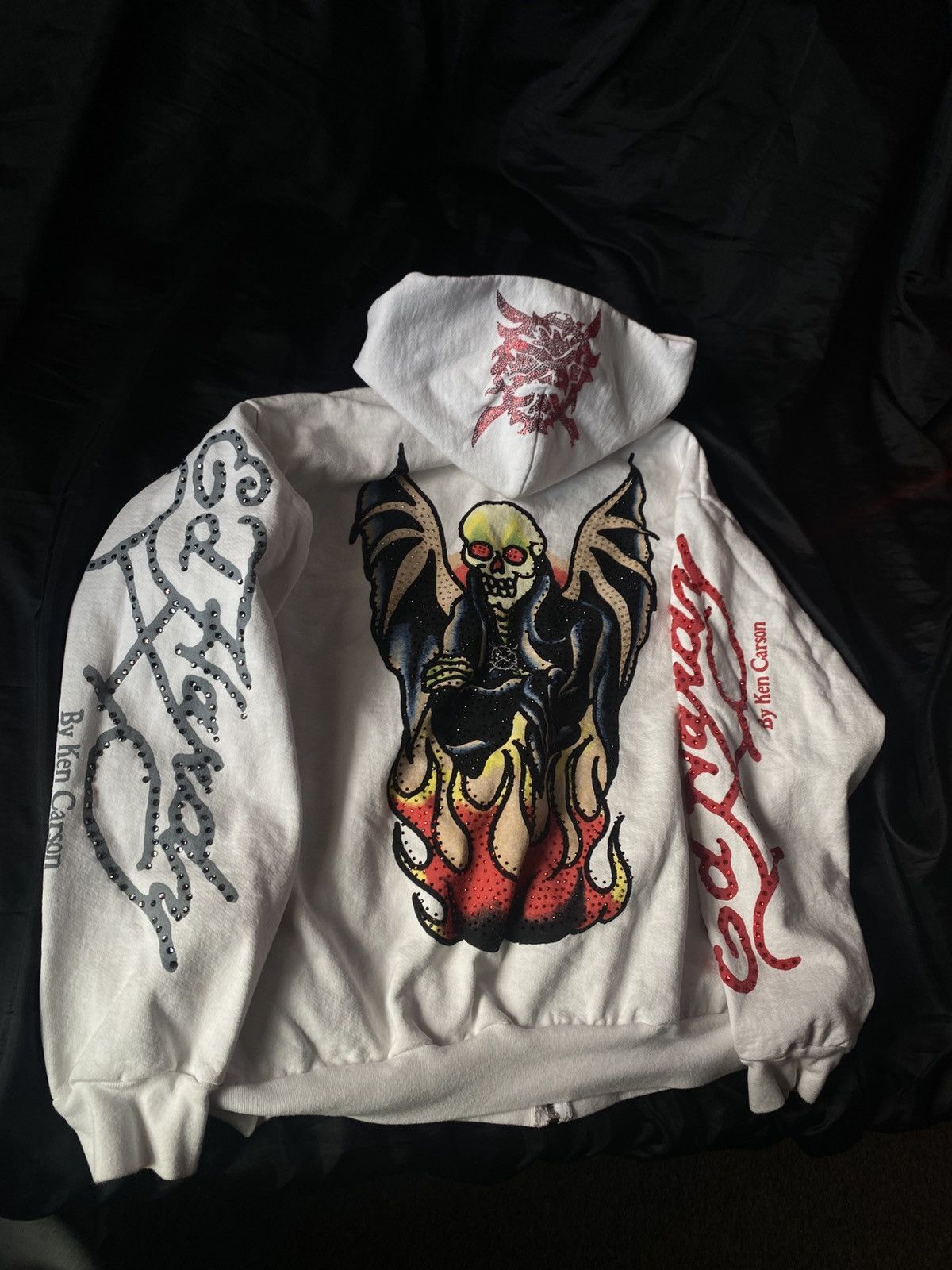 Ed Hardy × Ken Carson White Ed Hardy × Ken Carson hoodie Size US L / EU 52-54 / 3 - 2 Thumbnail