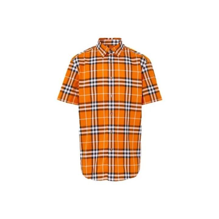 Burberry Burberry Burberry Short Sleeve Plaid Cotton Shirt-2507 Size US XS / EU 42 / 0 - 1 Thumbnail