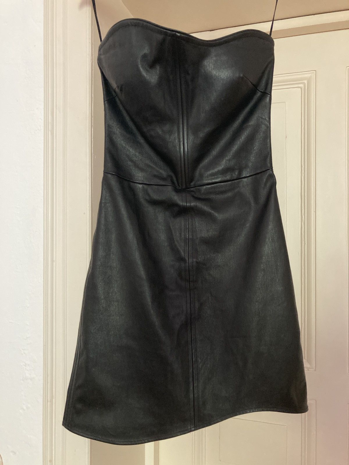 Helmut Lang Lambskin mini dress Size S / US 4 / IT 40 - 1 Thumbnail