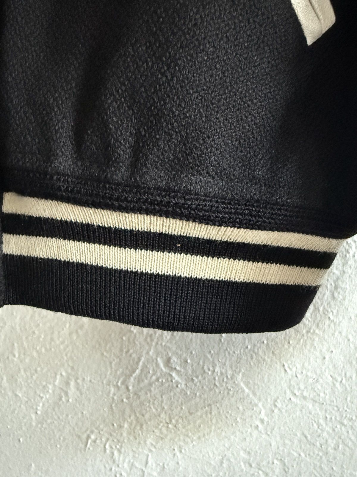 Hedi Slimane × Saint Laurent Paris Saint Laurent Paris Black Wool Teddy Varsity Jacket SS16 Size US M / EU 48-50 / 2 - 9 Thumbnail