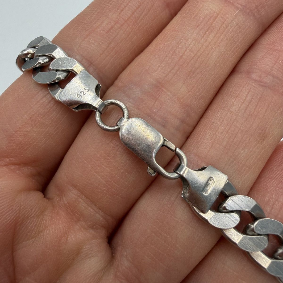 Sterling Silver Vintage 925 Sterling Silver Men's Curb Chain Necklace Size ONE SIZE - 5 Thumbnail