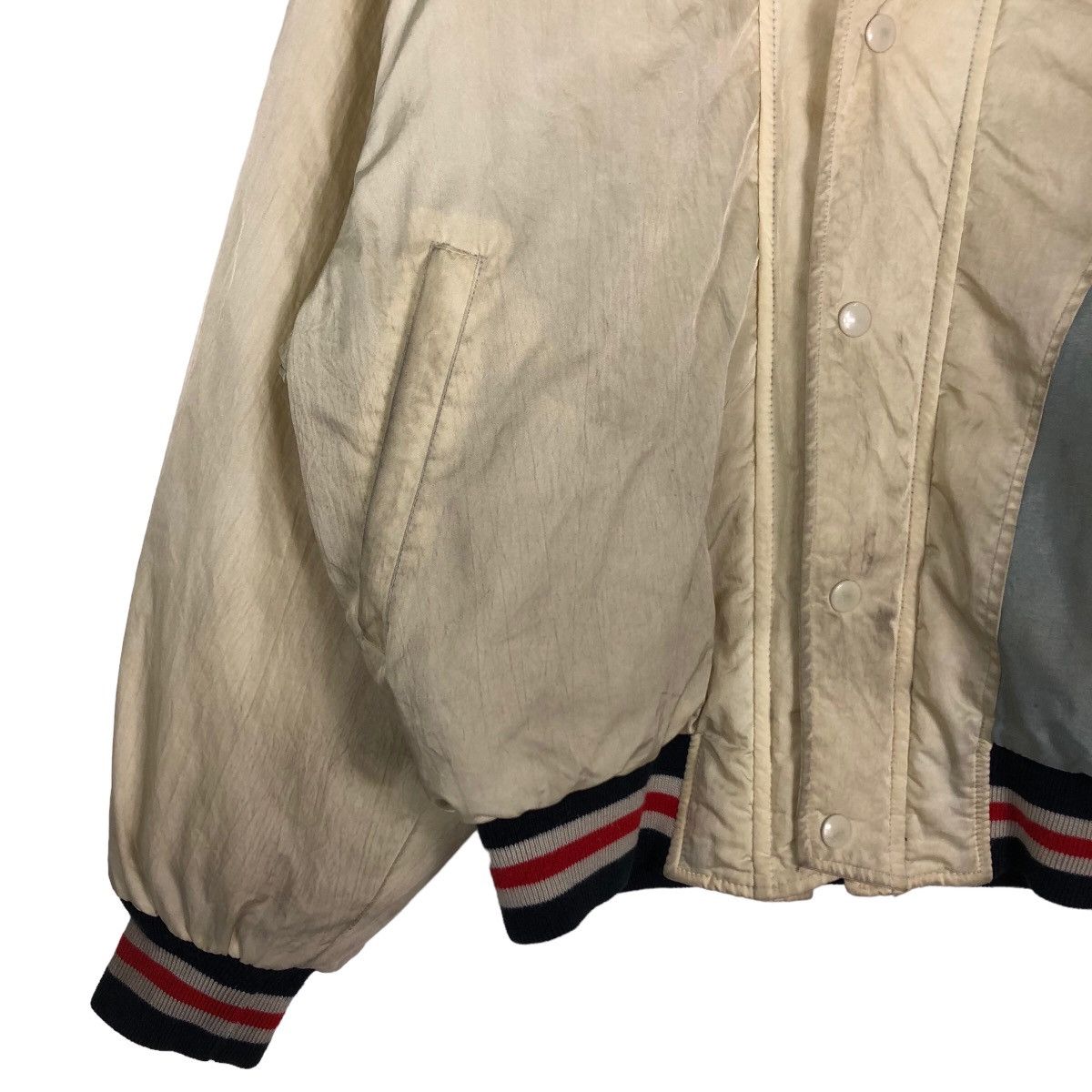 Japanese Brand Vintage Bondage Bomber Jacket Takezo Asa Big Logo Spell Out Size US M / EU 48-50 / 2 - 4 Thumbnail