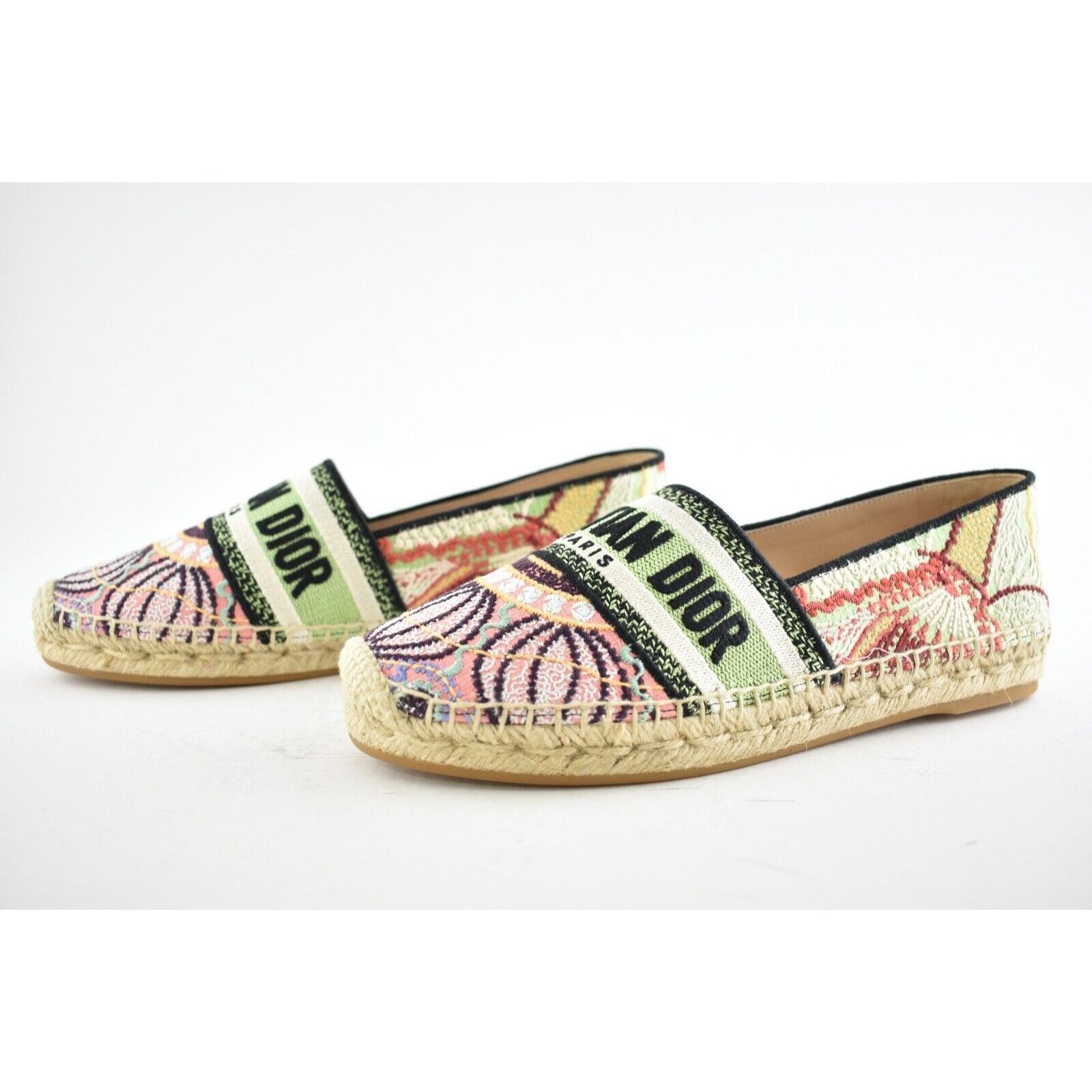 Dior Dior Granville In Lights Pink Black Cotton Logo Size US 6.5 / IT 36.5 - 9 Thumbnail