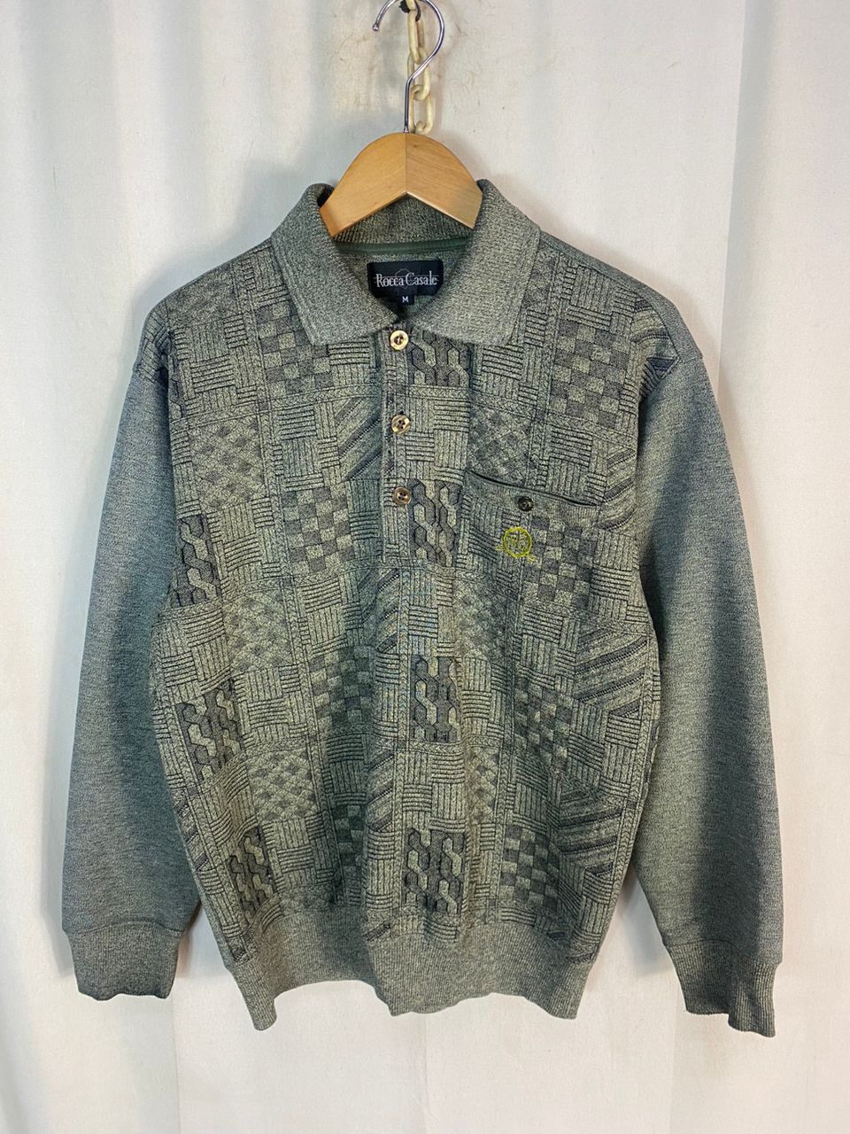 Japanese Brand × Vintage Vintage Rocca casale polo sweatshirt Size US M / EU 48-50 / 2 - 1 Thumbnail