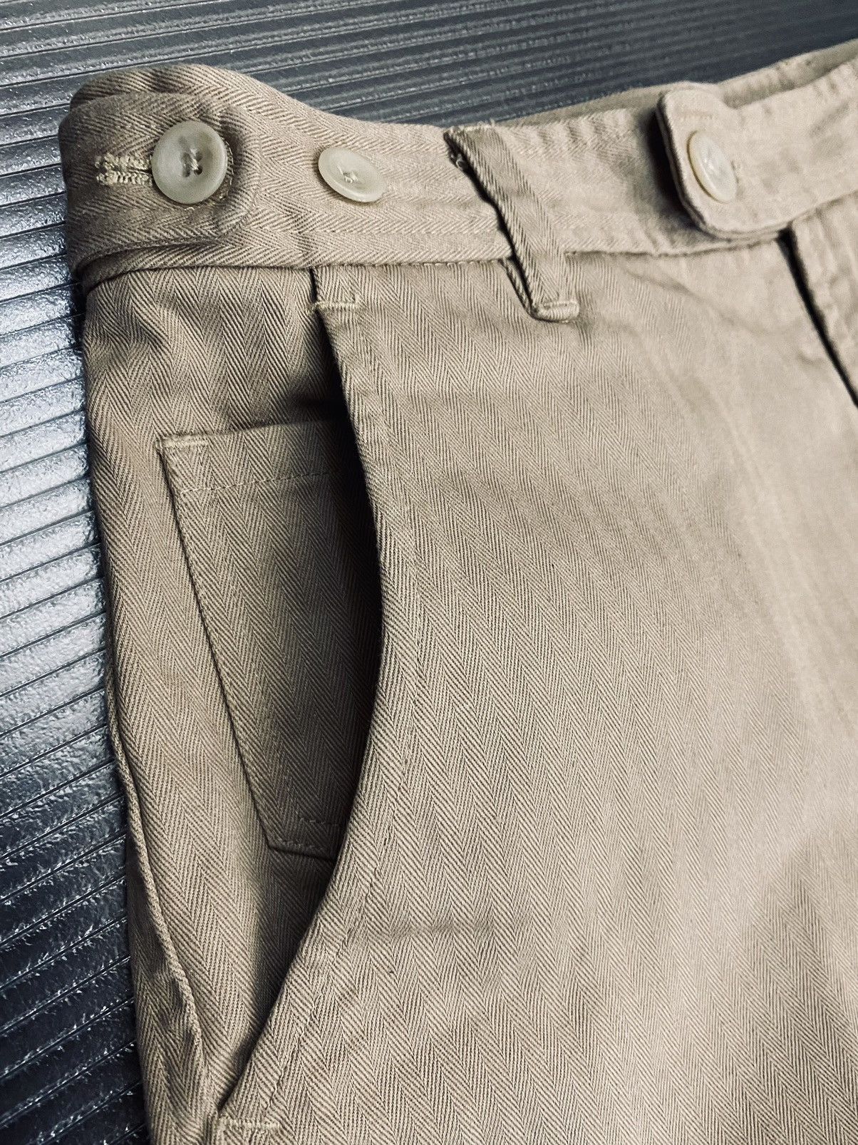 Corridor Corridor NY 🇺🇸 brown herringbone camp shorts made in USA 30 Size US 30 / EU 46 - 6 Thumbnail