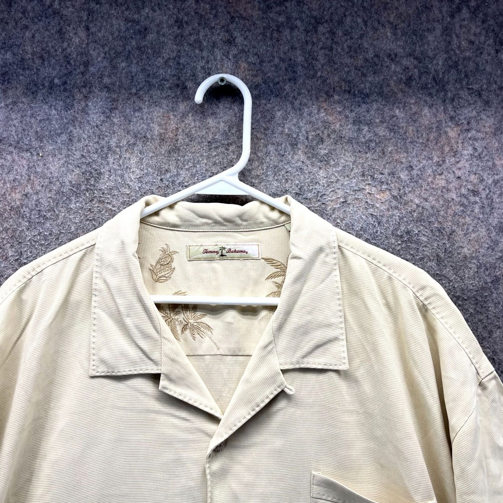 Tommy Bahama VINTAGE Tommy Bahama Shirt Mens XXL Yellow Button Down Silk Hawaiian Classic Camp Blank Size US XXL / EU 58 / 5 - 7 Thumbnail