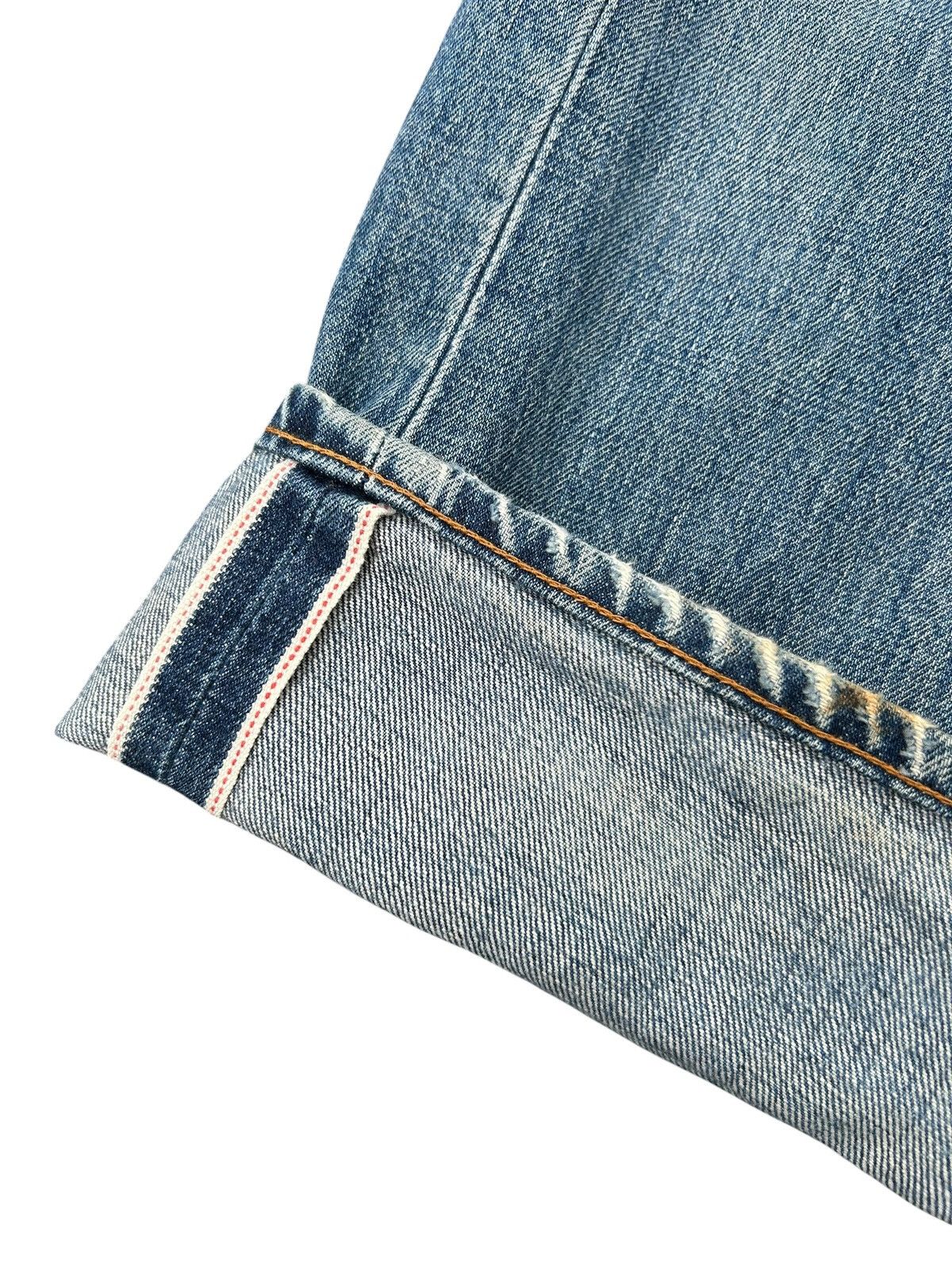 Kapital Vintage Levis Big E Selvedge Thrashed Denim Jeans Size US 32 / EU 48 - 4 Thumbnail