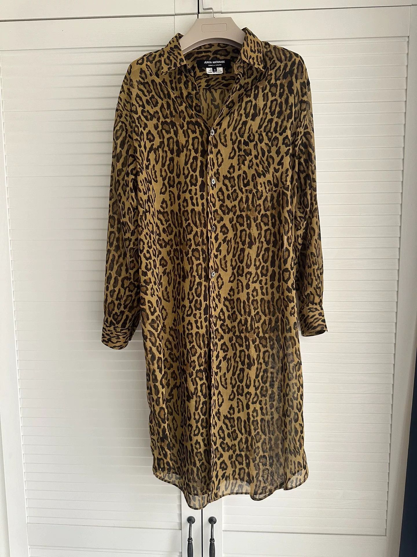 Junya Watanabe junya watanabe long leopard print shirt Size US S / EU 44-46 / 1 - 1 Thumbnail