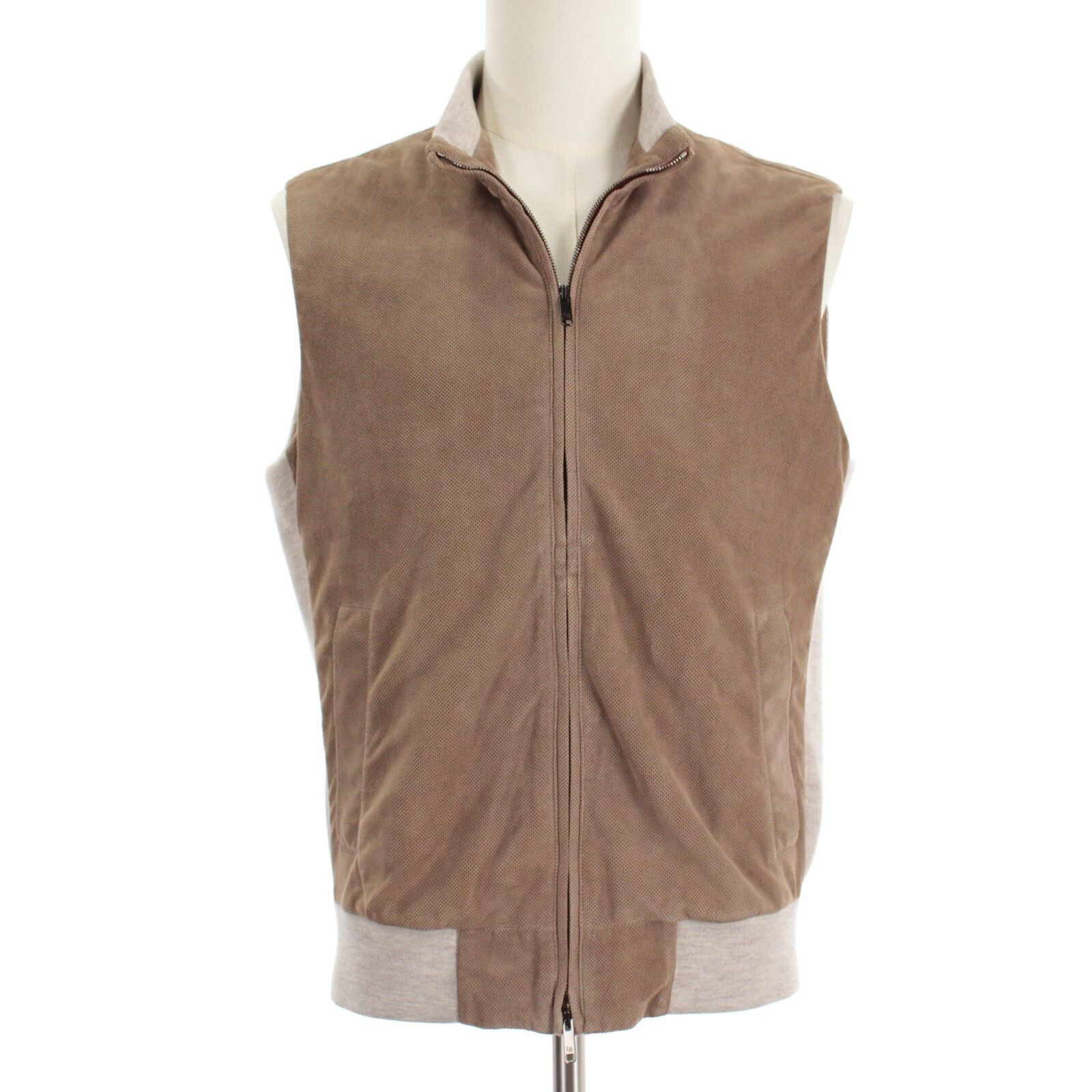Luciano Barbera Luciano Barbera Vest Size M US In Brown Leather Size US M / EU 48-50 / 2 - 1 Thumbnail