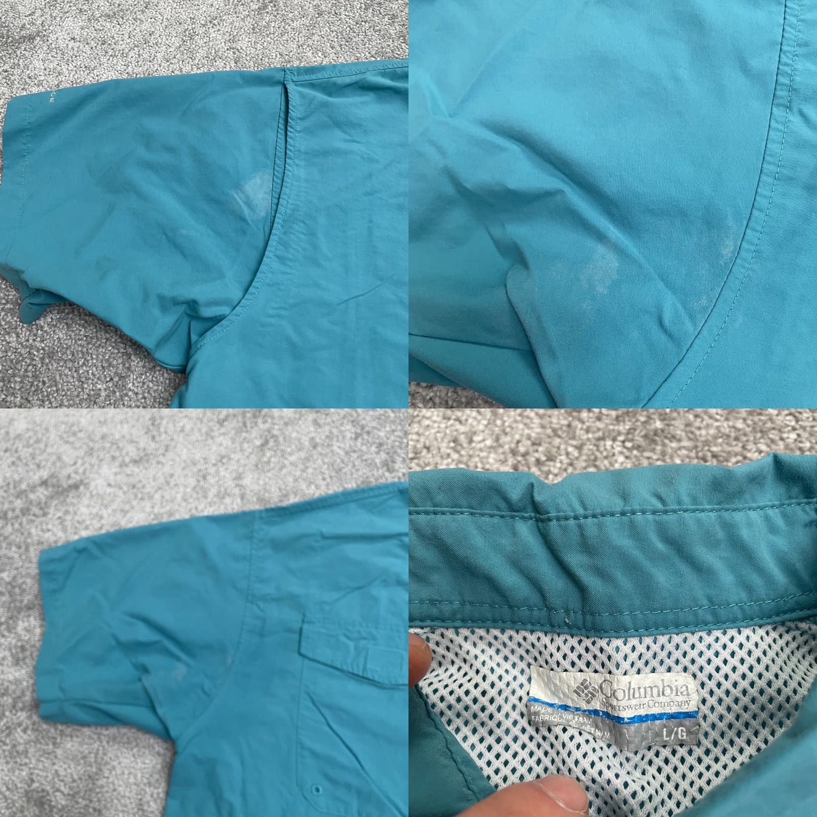 Vintage Columbia Shirt Mens Large Blue Short Sleeve PFG Omni Shade Bahama Casual Size US L / EU 52-54 / 3 - 8 Thumbnail