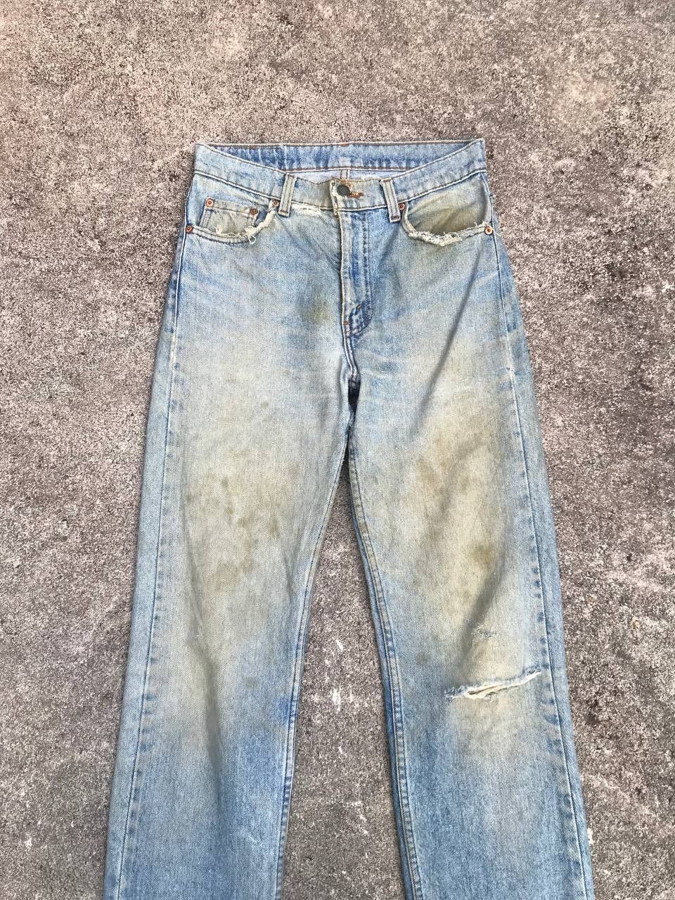 Levi's VINTAGE LEVIS 505 1983s LEVIS DISTRESSED DIRTY JEAN W29x31 Size US 29 - 5 Thumbnail