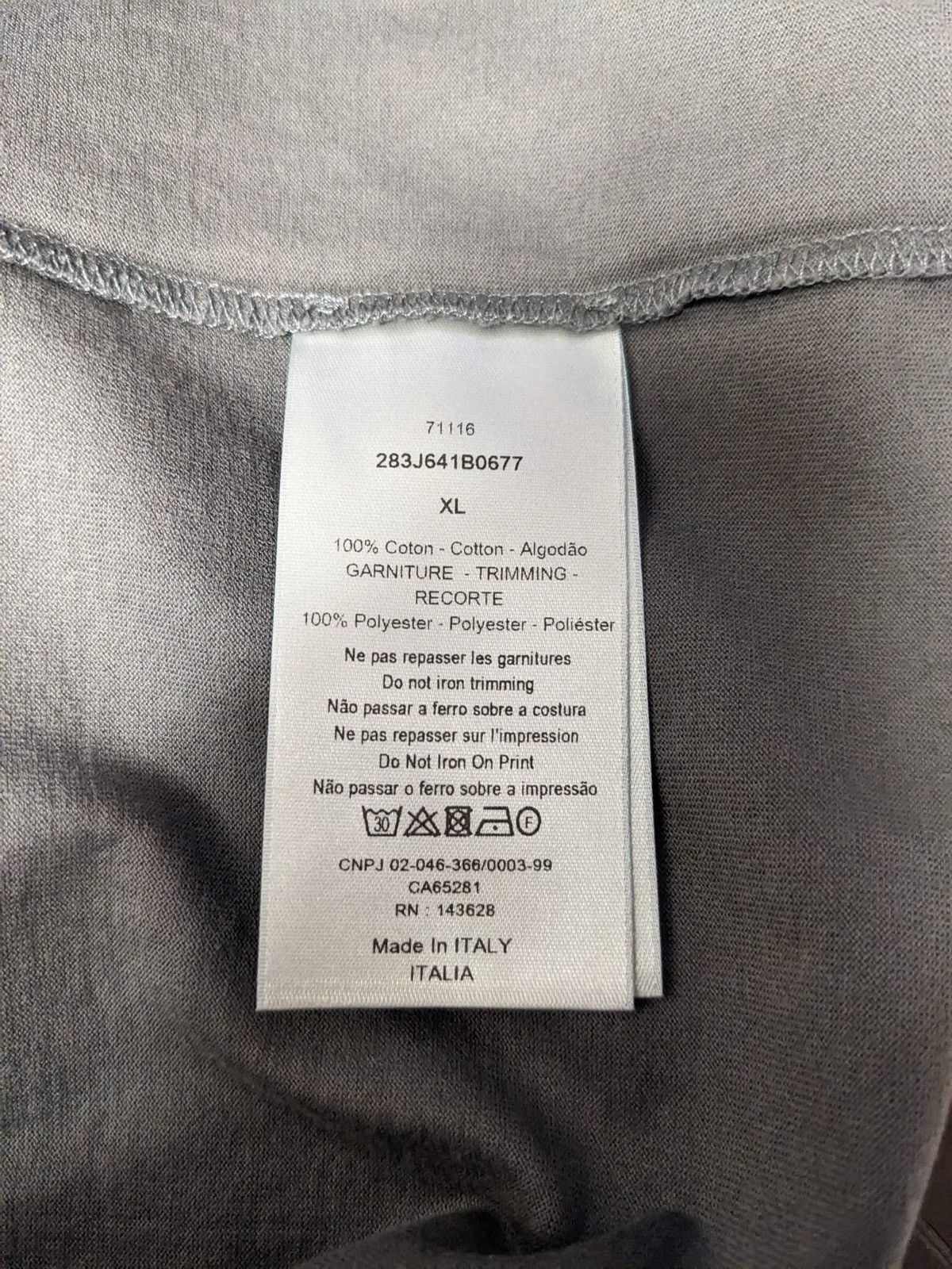 Dior CHRISTIAN DIOR CACTUS JACK OVERSIZED T-SHIRT XL GREY Size US XL / EU 56 / 4 - 6 Thumbnail