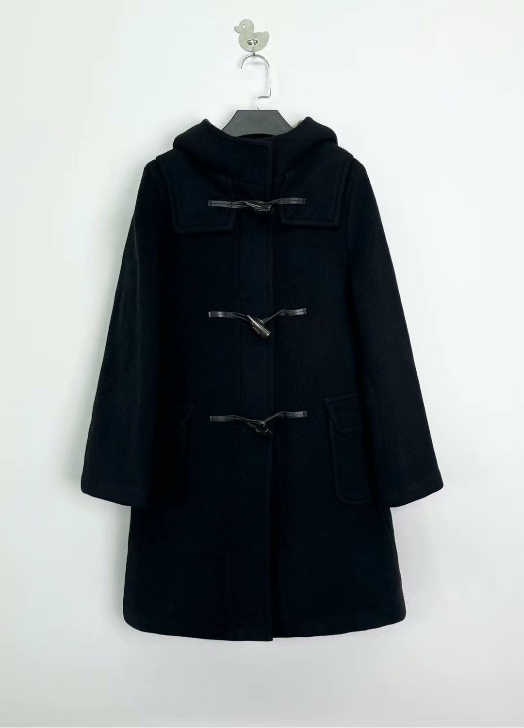 Burberry burberry black duffle coat with hood Size US L / EU 52-54 / 3 - 1 Thumbnail