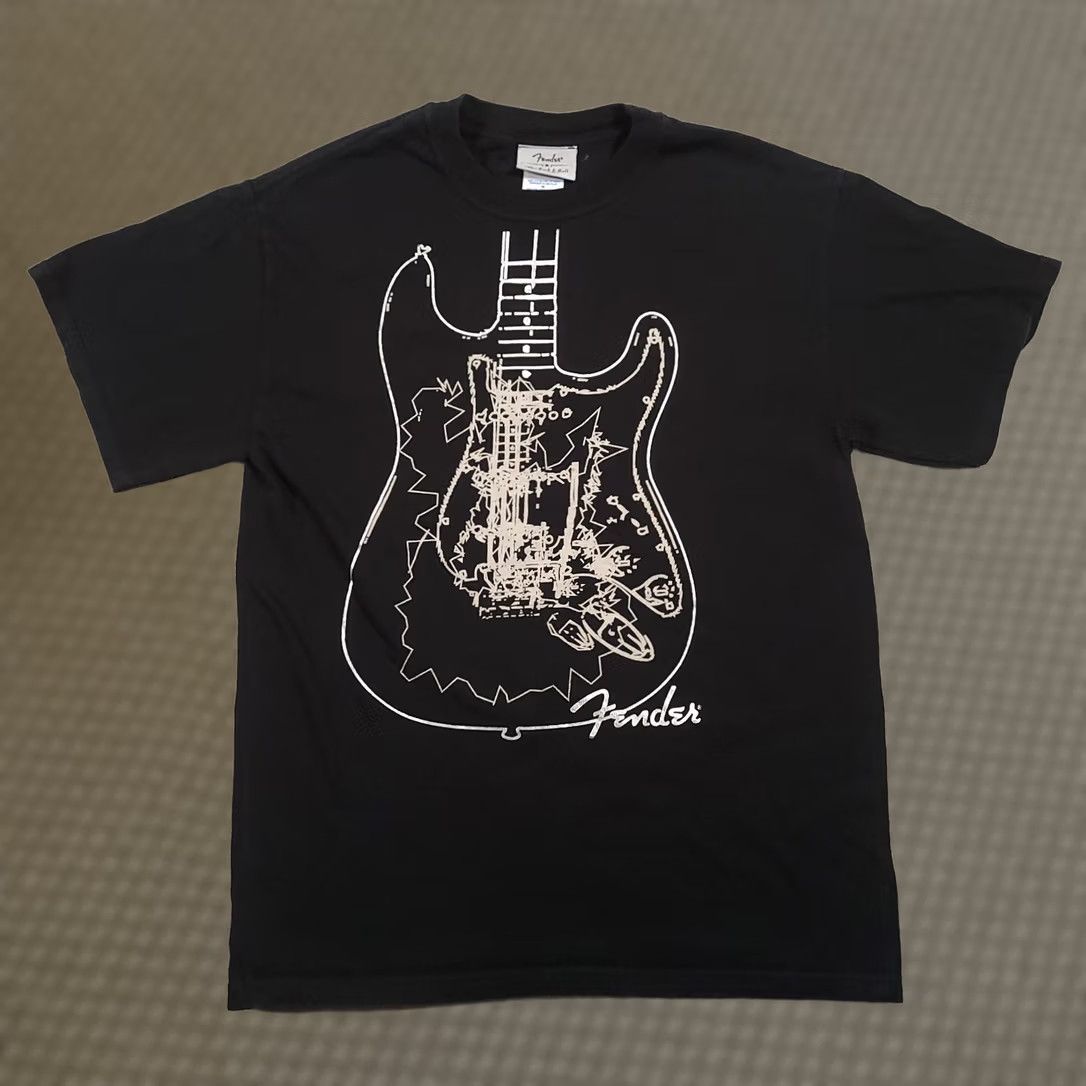 Fender VINTAGE Fender Rock Roll Band Concert Black T Shirt Mens Size Medium Size US M / EU 48-50 / 2 - 1 Thumbnail