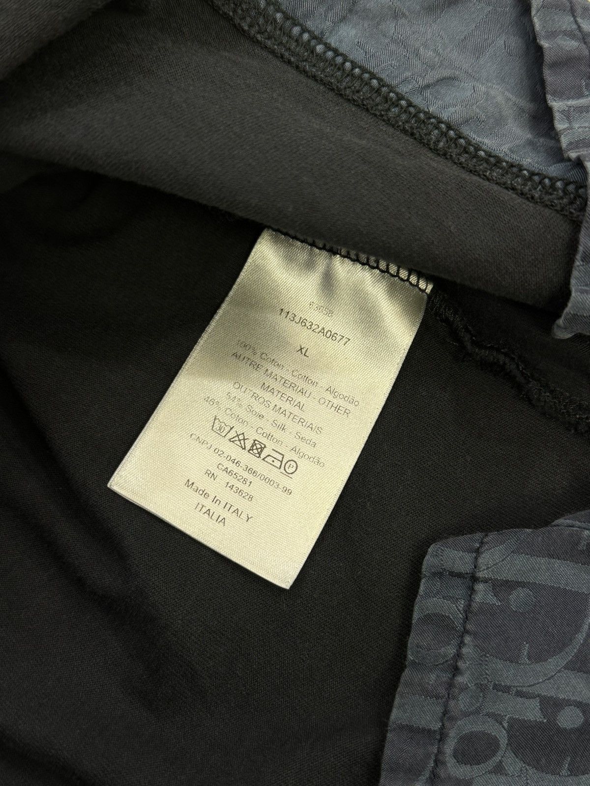Dior Navy Dior Tee Oblique Size US XL / EU 56 / 4 - 6 Thumbnail