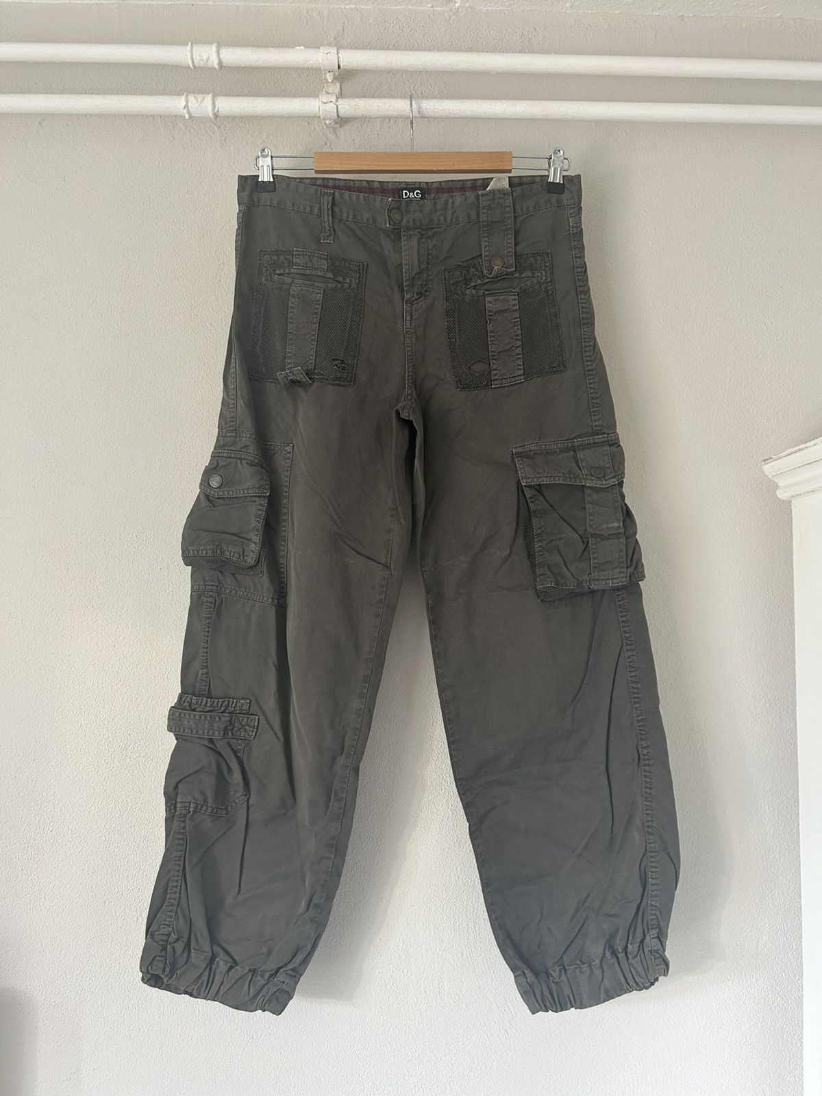 image of Dolce Gabbana Cargo Pants in Grey, Men's (Size 28)