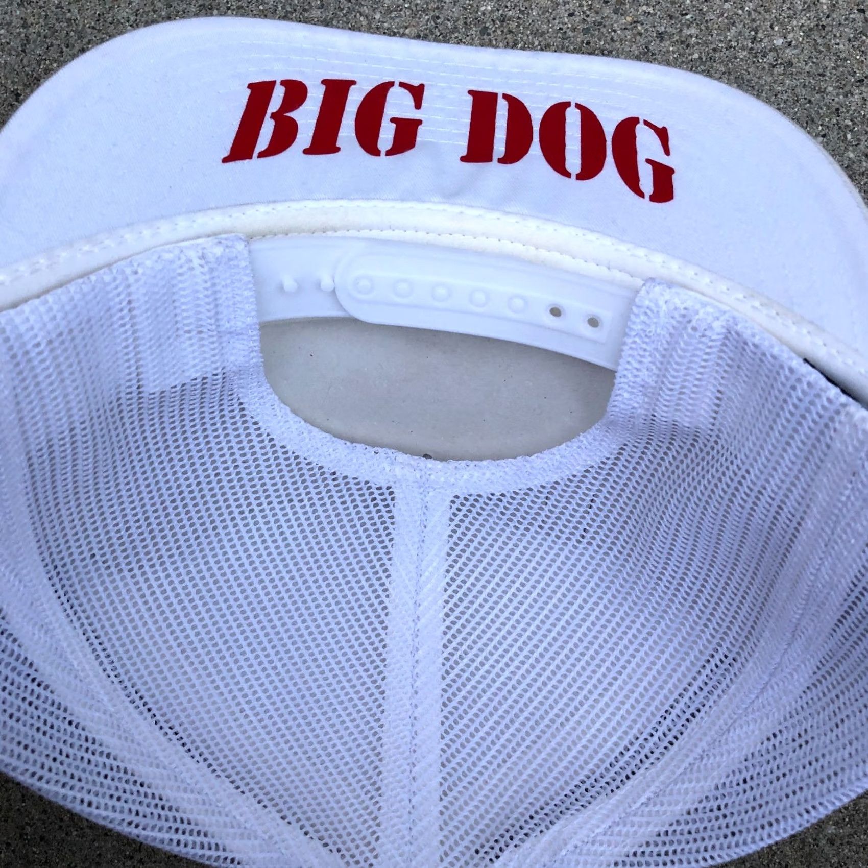 Vintage YUPOONG Big Dog Towing Snapback Men's One Size White Adjustable Cap Size ONE SIZE - 6 Thumbnail