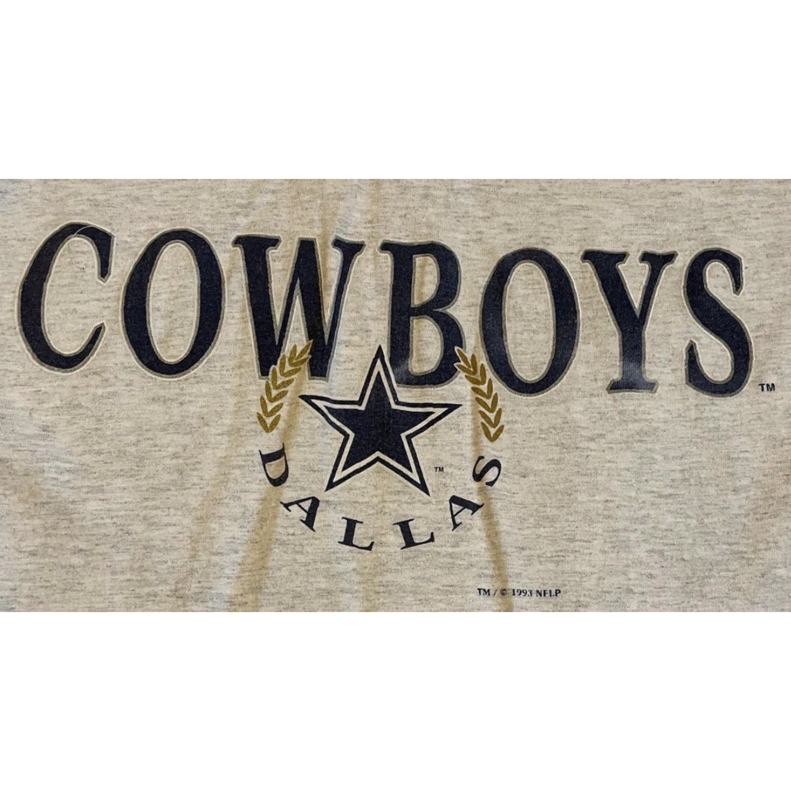 Vintage VINTAGE Dallas Cowboys Hoodie Shirt XL Gray 90s Faded Grunge Football NFL College Men Long Sleeve Striped Single Stitch USA USA Fans Size US XL / EU 56 / 4 - 2 Thumbnail
