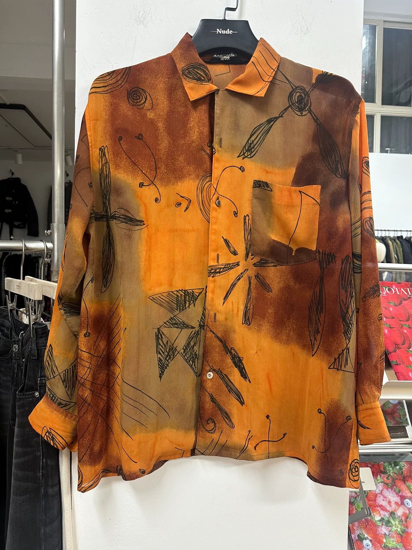 Comme des Garcons Comme des Garcons tricot 90s graf dyed shirt 49/124/72 Size US M / EU 48-50 / 2 - 1 Thumbnail