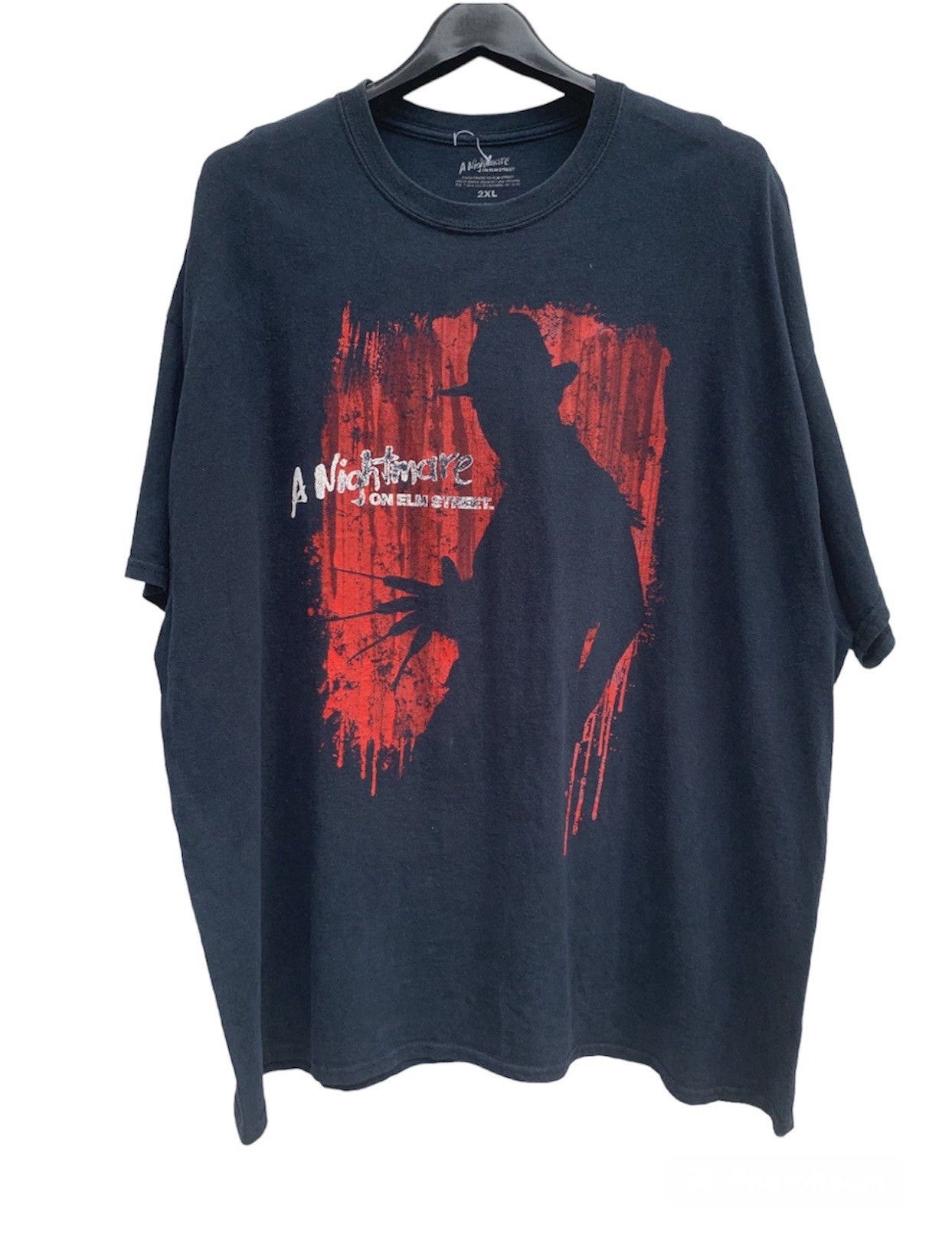 image of Expert Horror x Movie Vintage A Nightmare On Elm Street Freddy Krueger Movie Tee in Navy (Size 2XL)