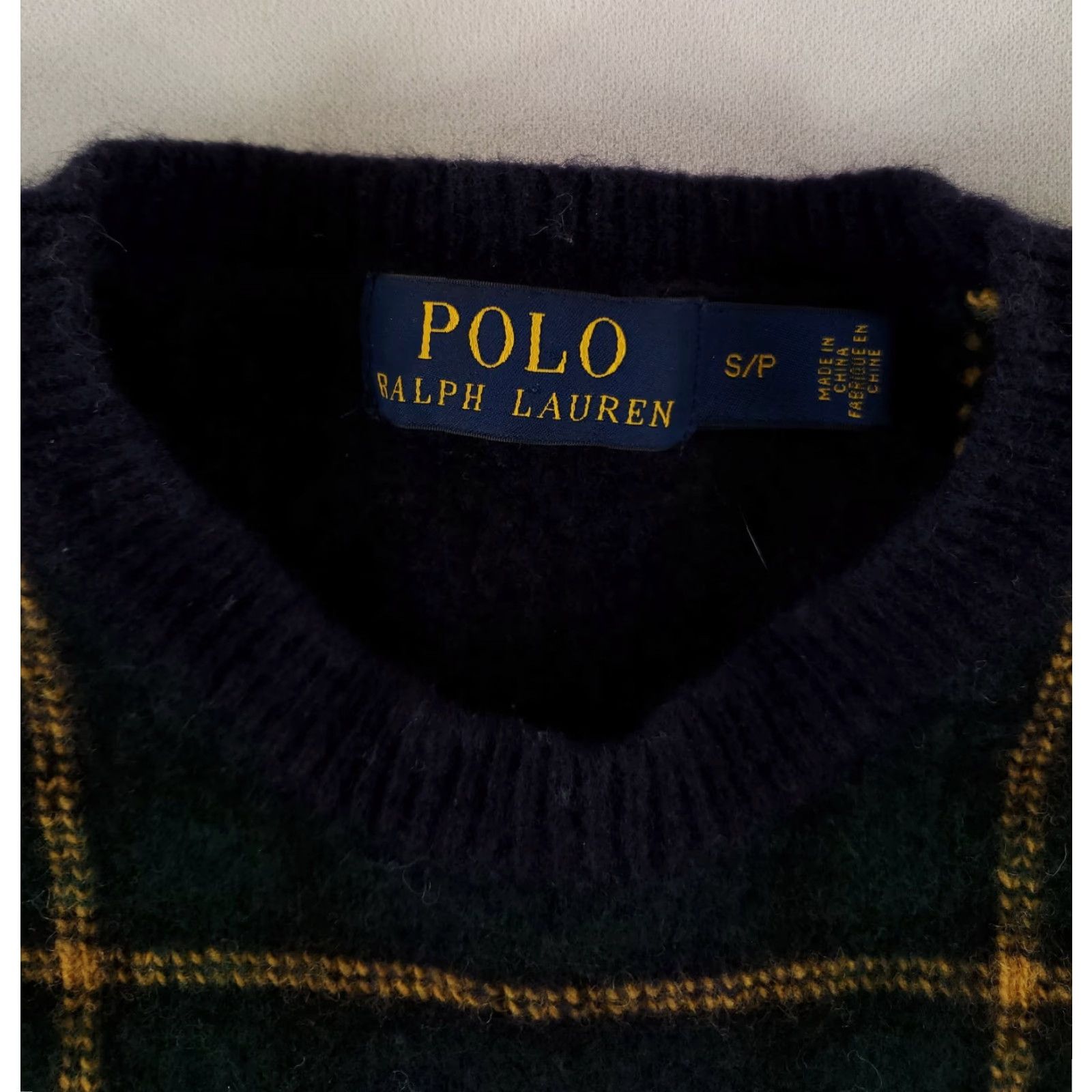 Polo Ralph Lauren Polo Ralph Lauren Sweater Womens S 100% Wool Blue Green Plaid Elbow Patches Multicolor Pullover - Polo Ralph Lauren Sweater S Womens Size S / US 4 / IT 40 - 2 Thumbnail