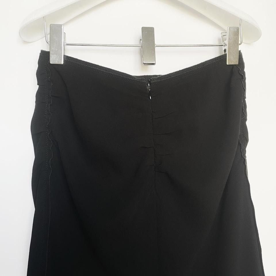 Prada × Vintage prada vintage midi skirt with draped back Size 22" - 3 Thumbnail