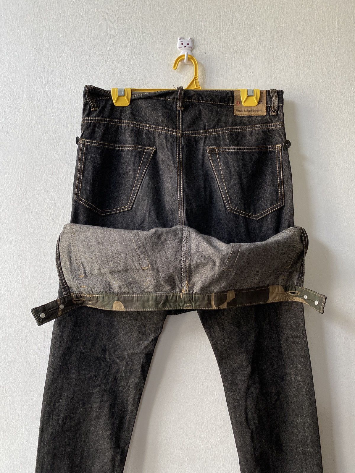 Japanese Brand × Seditionaries Vintage Japanese Graffito Stitch Double Waist Design Denim Size US 31 - 4 Thumbnail