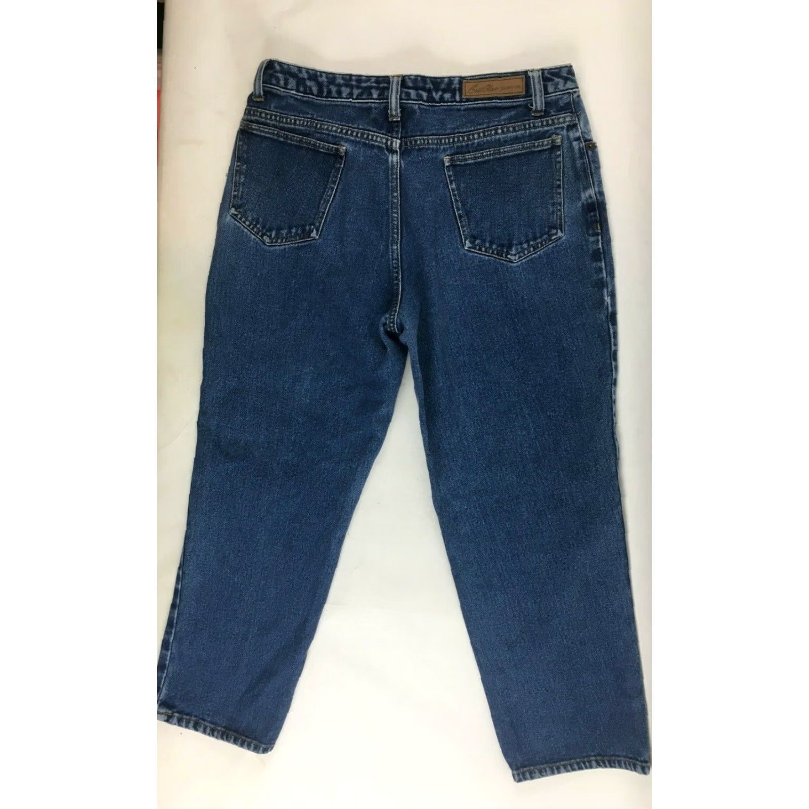 Bill Blass VINTG Bill Blass Jeans Women's 12P Blue Denim Straight Leg Petites 25 In Inseam Womens Size 34" / US 12 / IT 48 - 2 Thumbnail