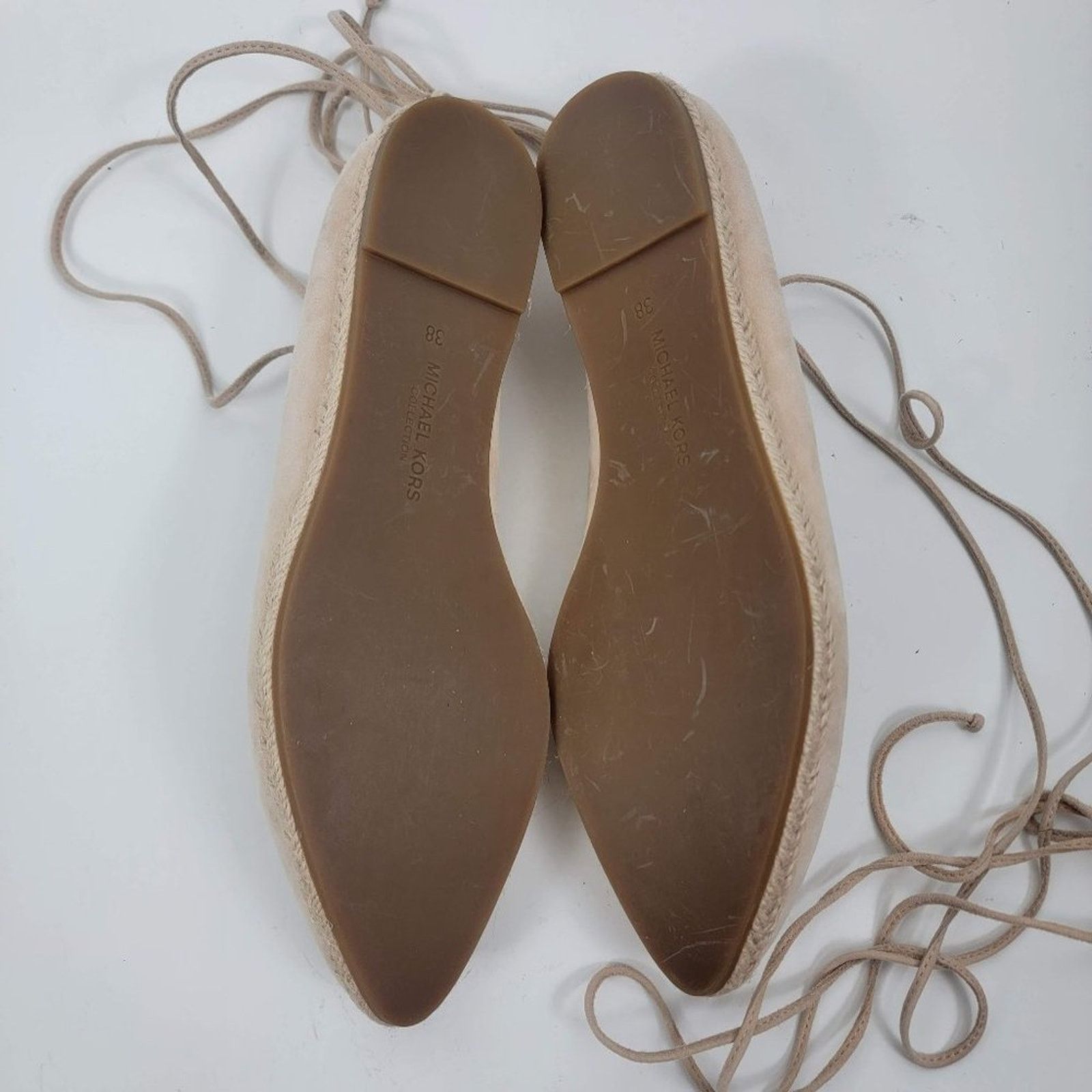 Michael Kors NEW Michael Kors collection cadence leather flats ankle wrap Size US 8 / IT 38 - 8 Thumbnail
