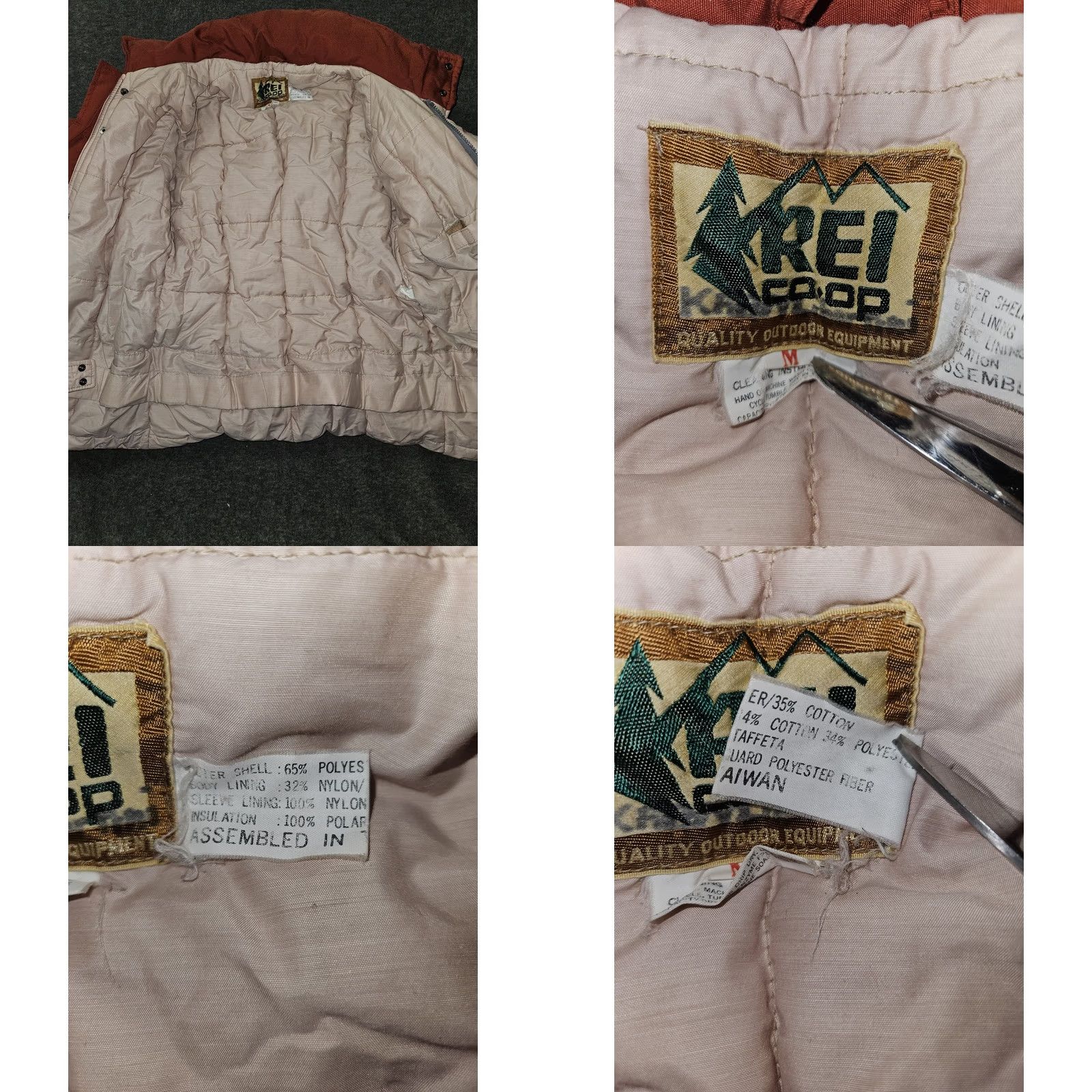 Vintage VINTAGE REI Jacket Mens M Rust Brown Puffer Insulated 90s Outdoor Winter Casual Travel Workwear Mens Size US M / EU 48-50 / 2 - 9 Thumbnail