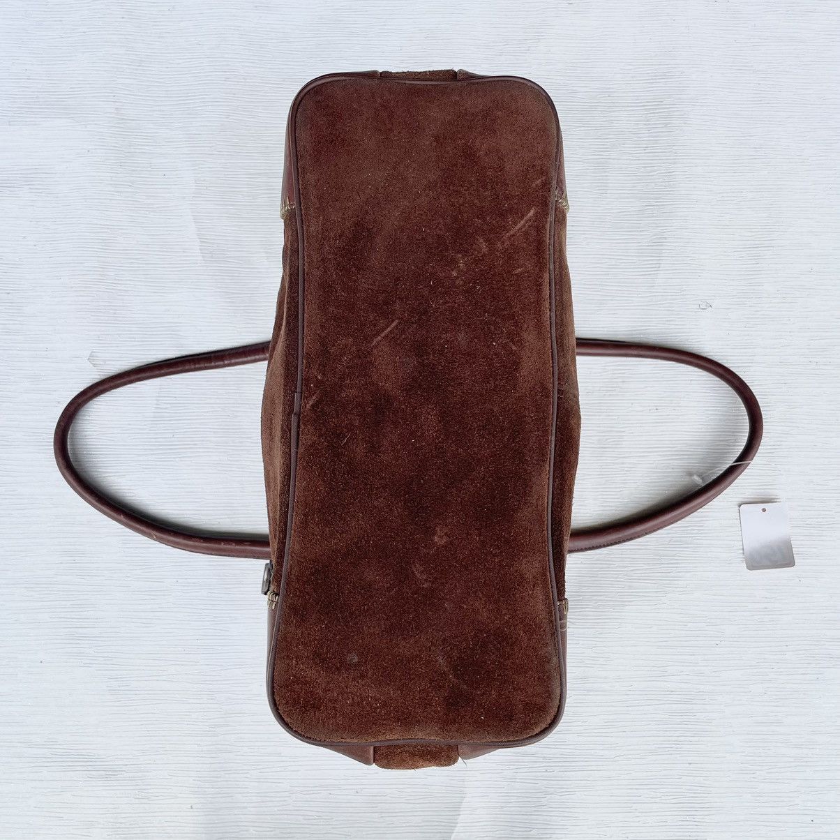 Leather × Vintage Vintage Assemble Dark Brown Suede Leather Bag Size ONE SIZE - 7 Thumbnail