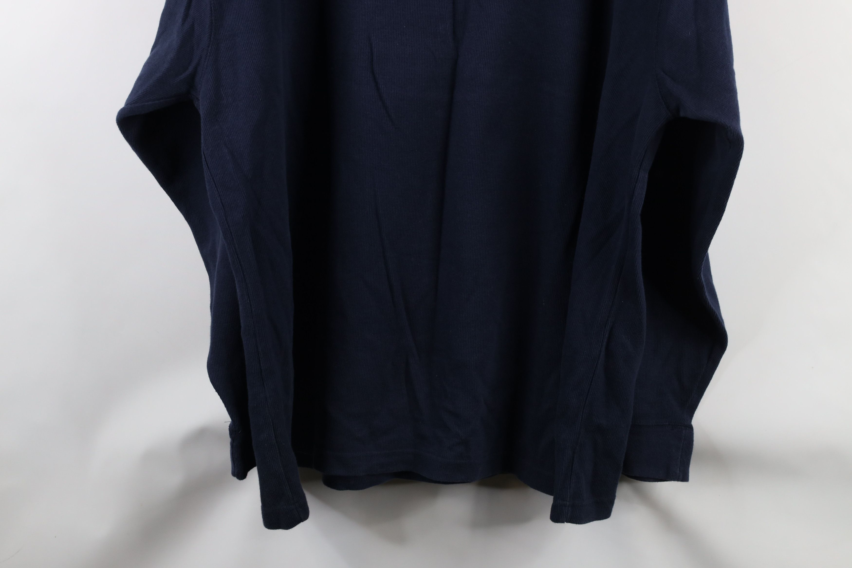 Vintage Vintage 90s Streetwear Heavyweight Henley T-Shirt Blue Size US XL / EU 56 / 4 - 8 Thumbnail